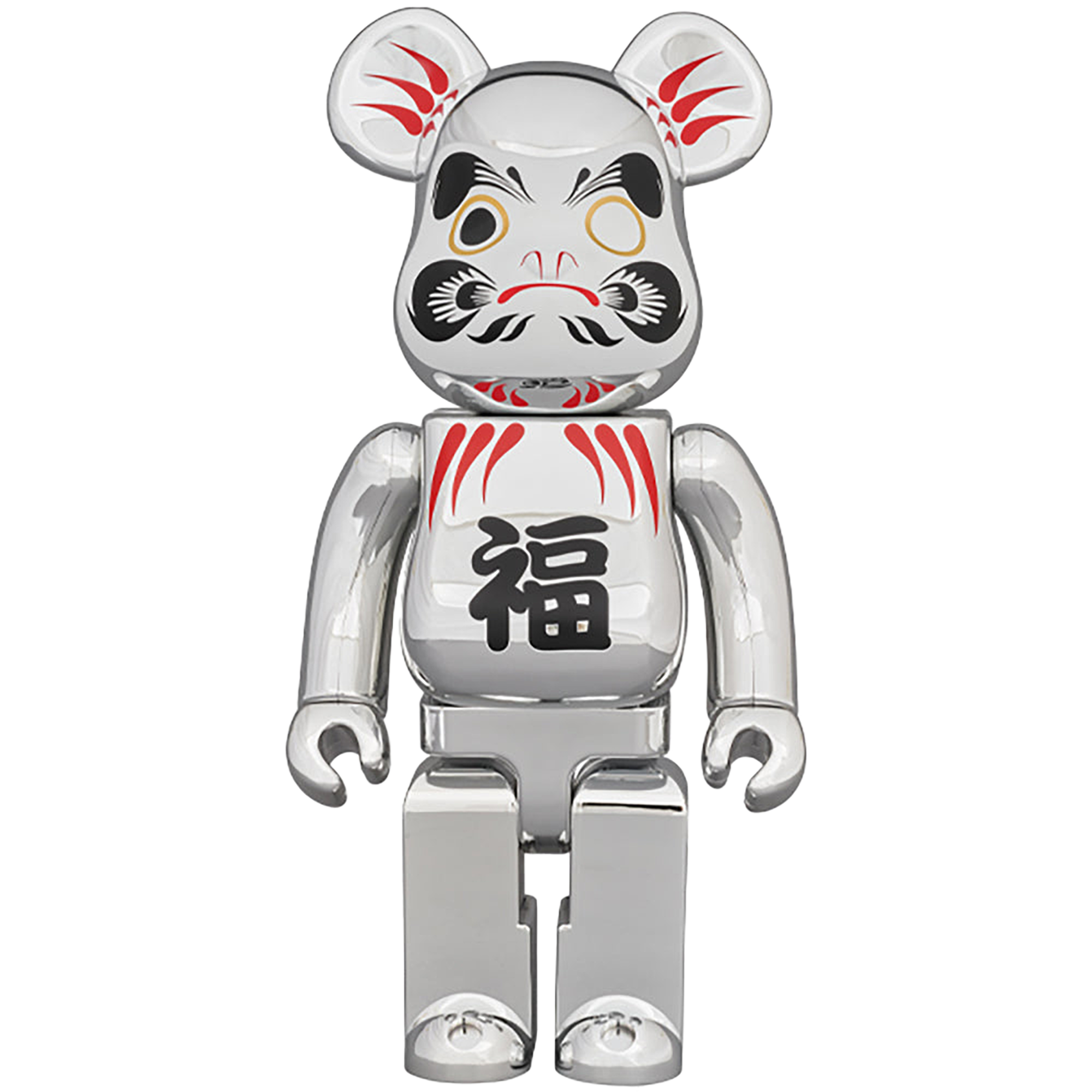 BE@RBRICK 達磨 銀メッキ 400％
