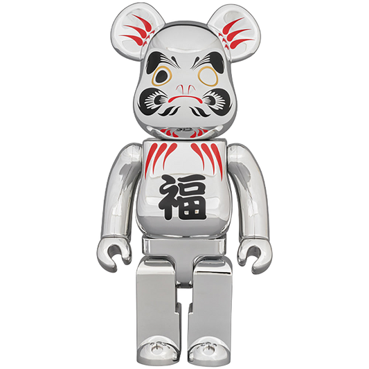 BE@RBRICK 達磨 銀メッキ 400％