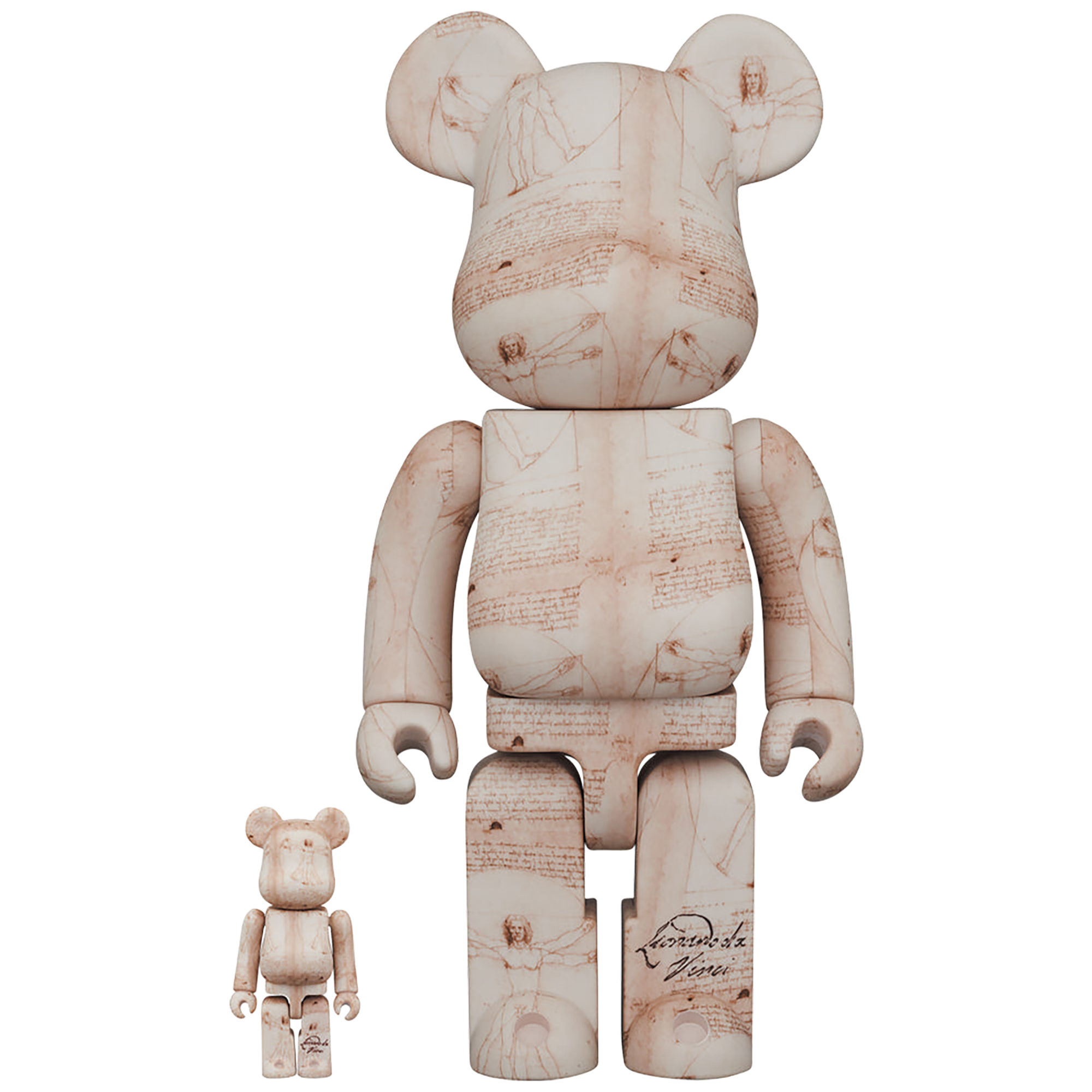 BE@RBRICK 列奥纳多·达·芬奇“维特鲁威人”100% & 400%