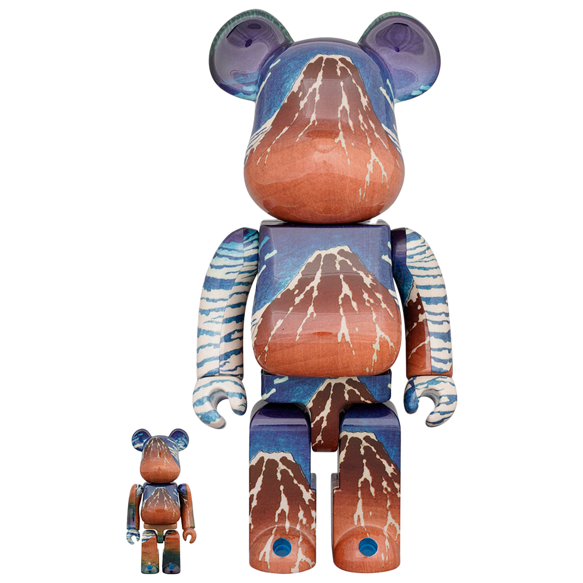 BE@RBRICK Katsushika Hokusai 「Thirty-six Views of Mount Fuji: Fine Breezy Day.」100％ & 400％