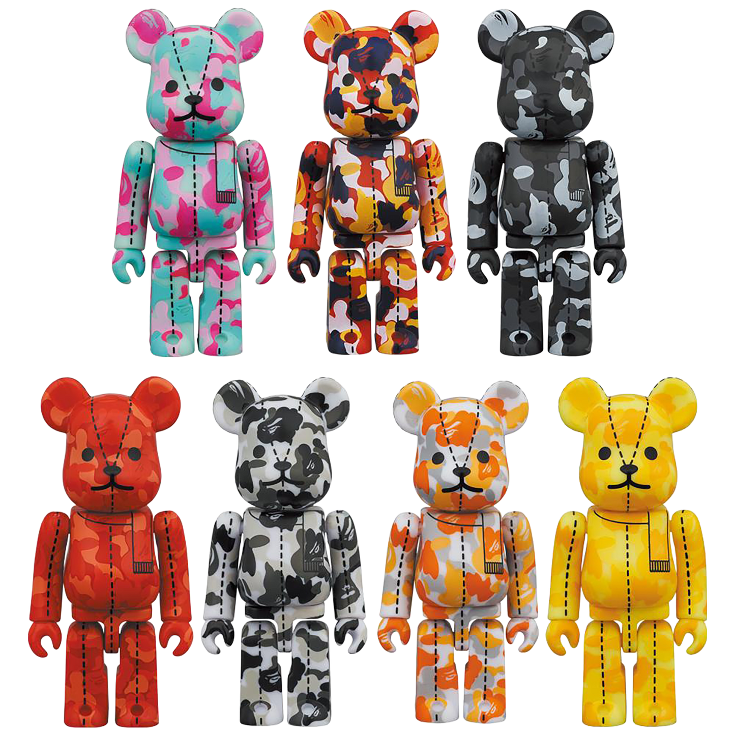 A BATHING APE(R) 28TH ANNIVERSARY BE@RBRICK BAPE CAMO #3