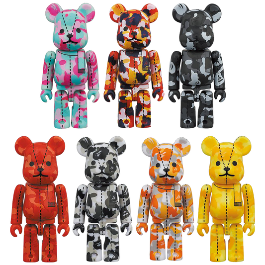 A BATHING APE(R) 28 周年纪念 BE@RBRICK BAPE 迷彩 #3