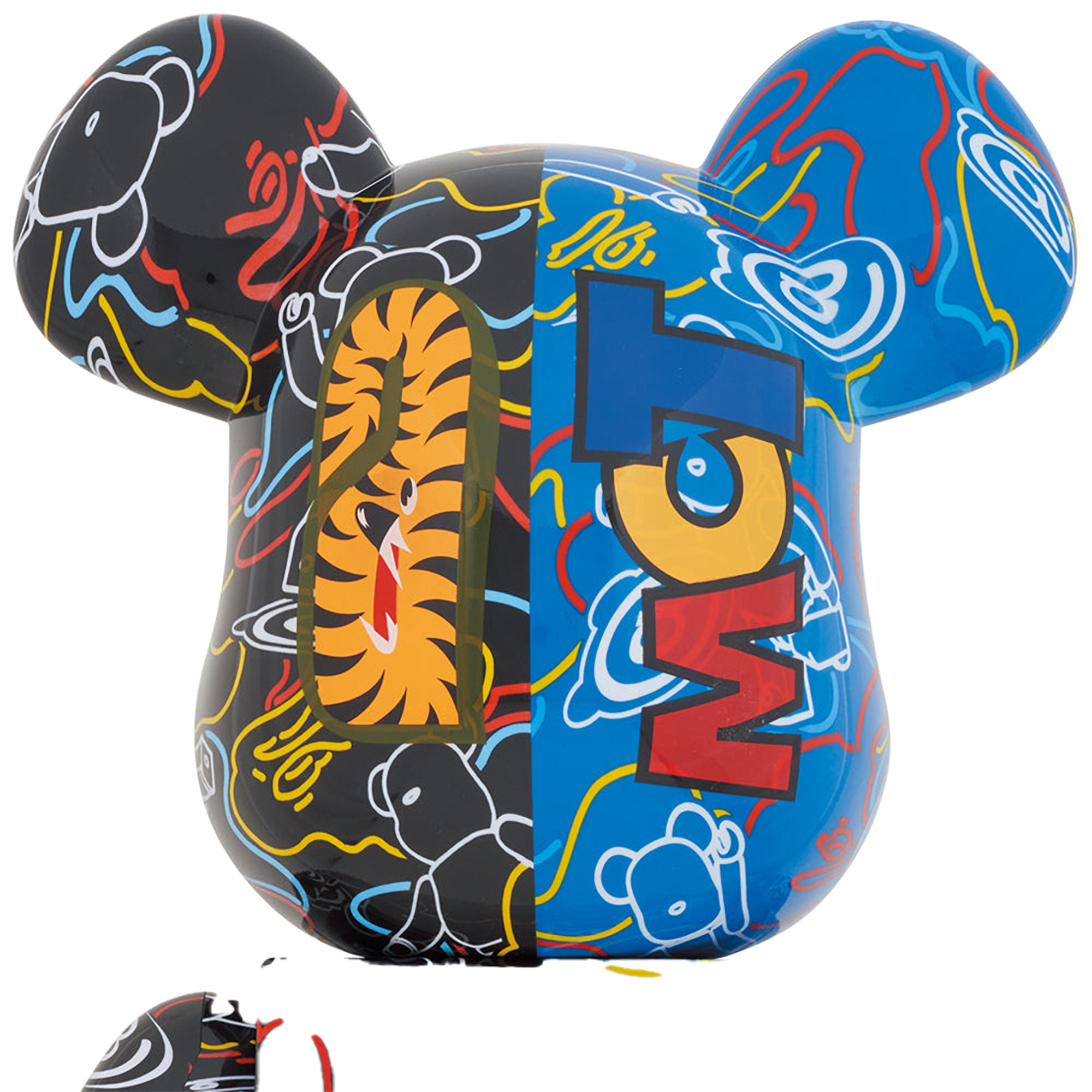 BAPE(R) BE@RBRICK LINE CAMO SHARK 1000％