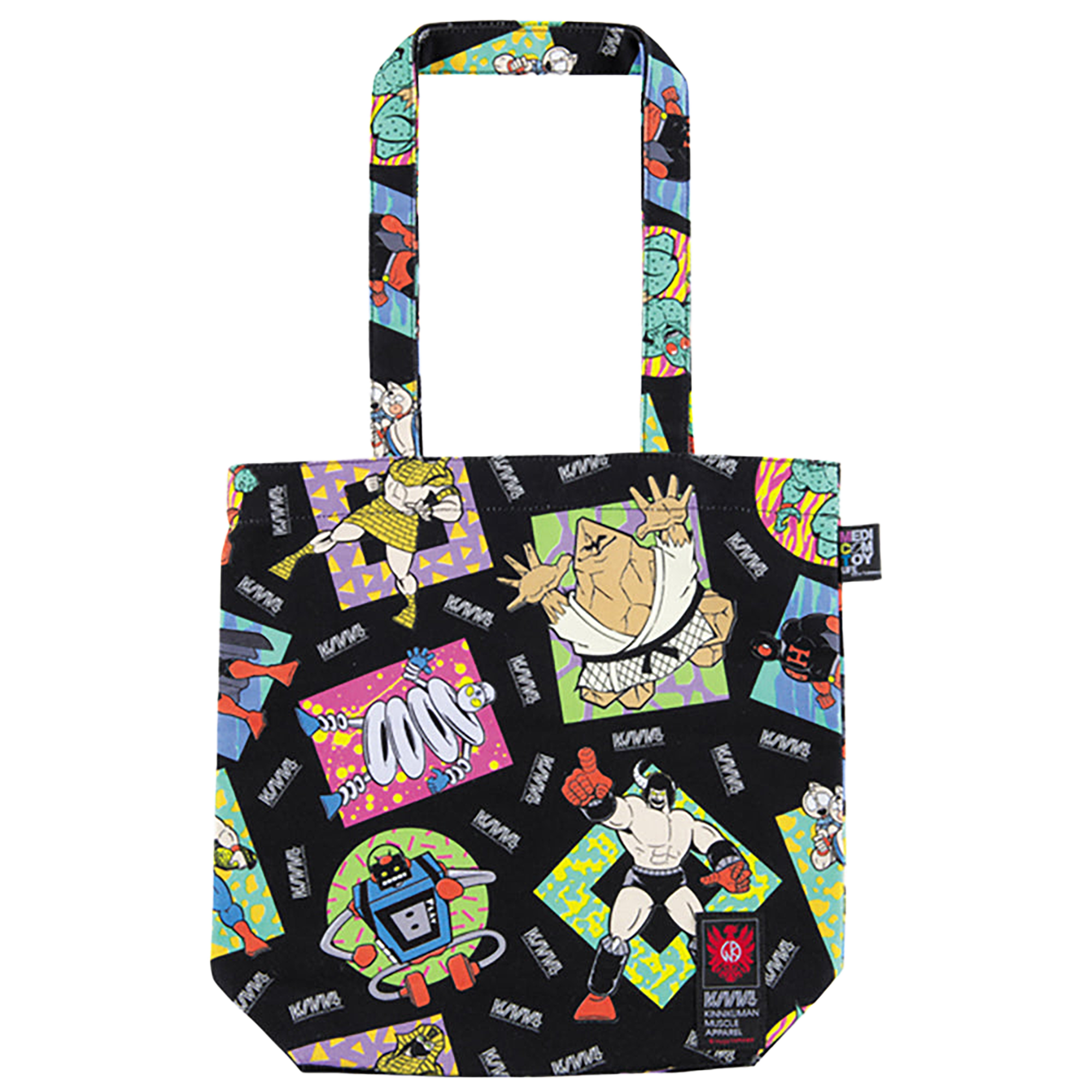 MLE KINNIKUMAN シリーズ KINNIKUMAN TOTE BAG WHITE/BLACK