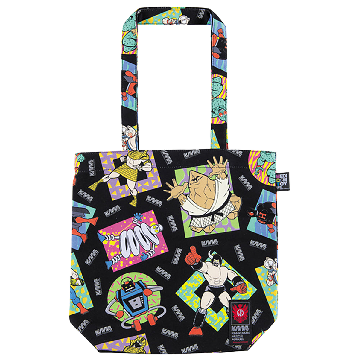 MLE KINNIKUMAN シリーズ KINNIKUMAN TOTE BAG WHITE/BLACK