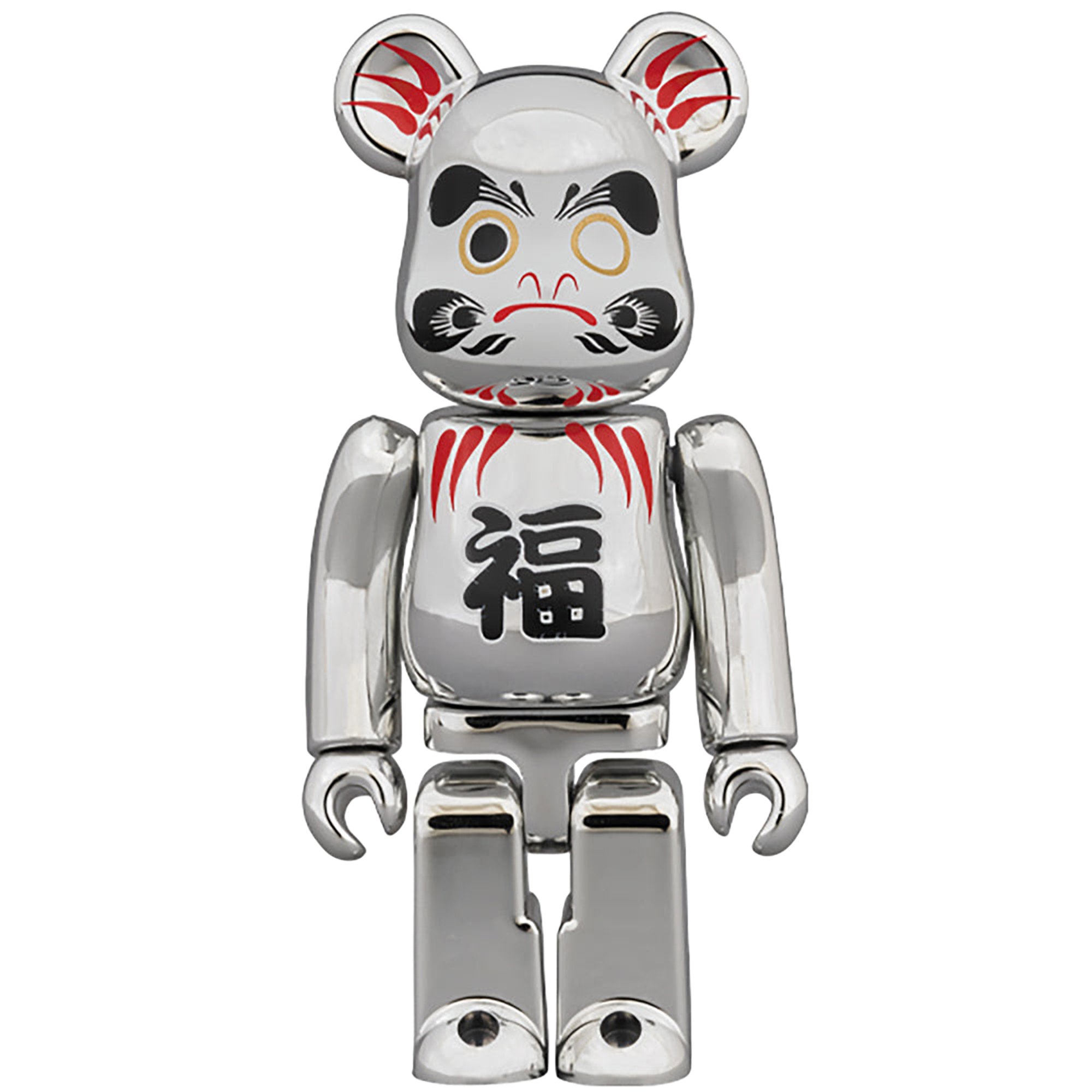 BE@RBRICK 達磨 銀メッキ 100％