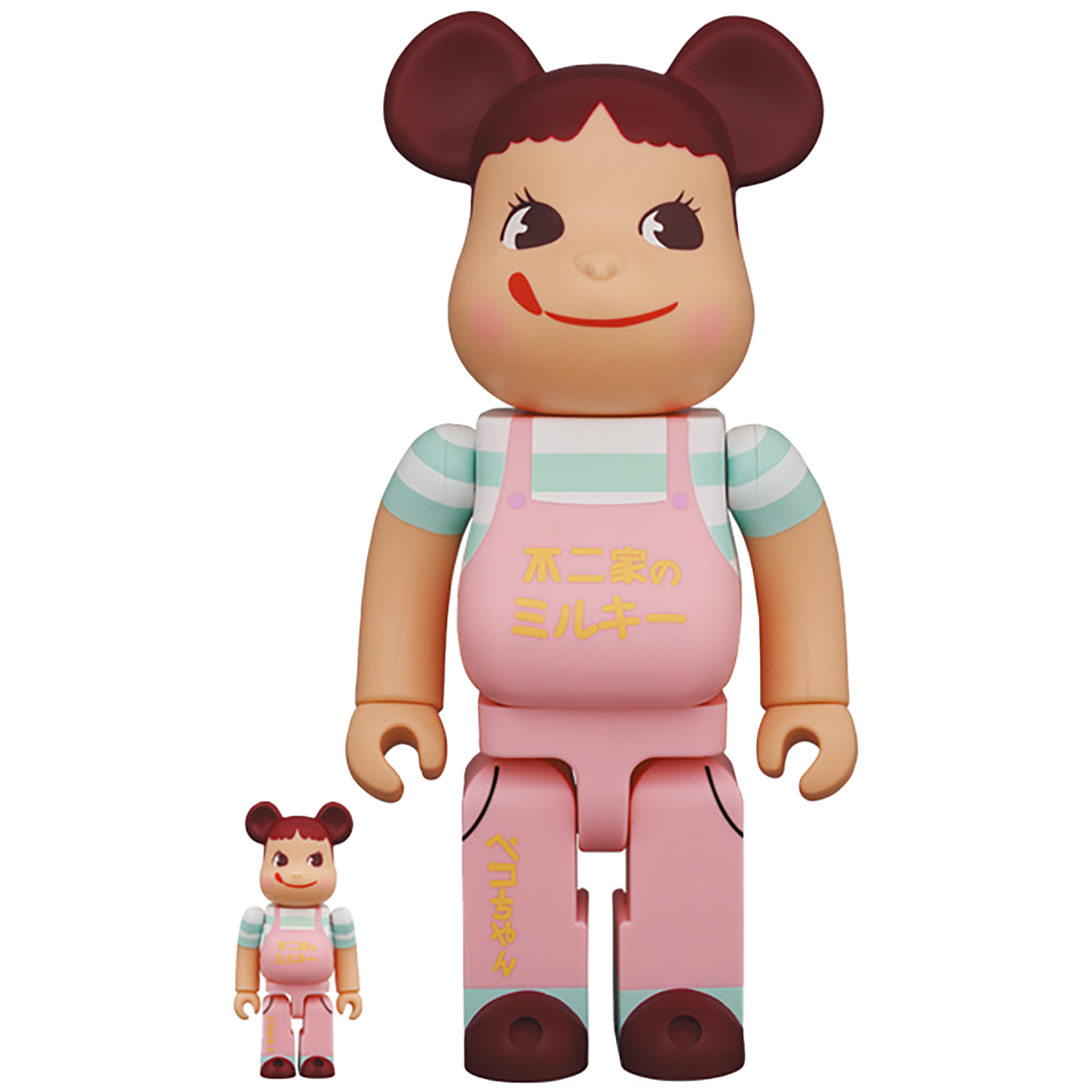 BE@RBRICK ファミリータウンペコちゃん 100％ & 400％