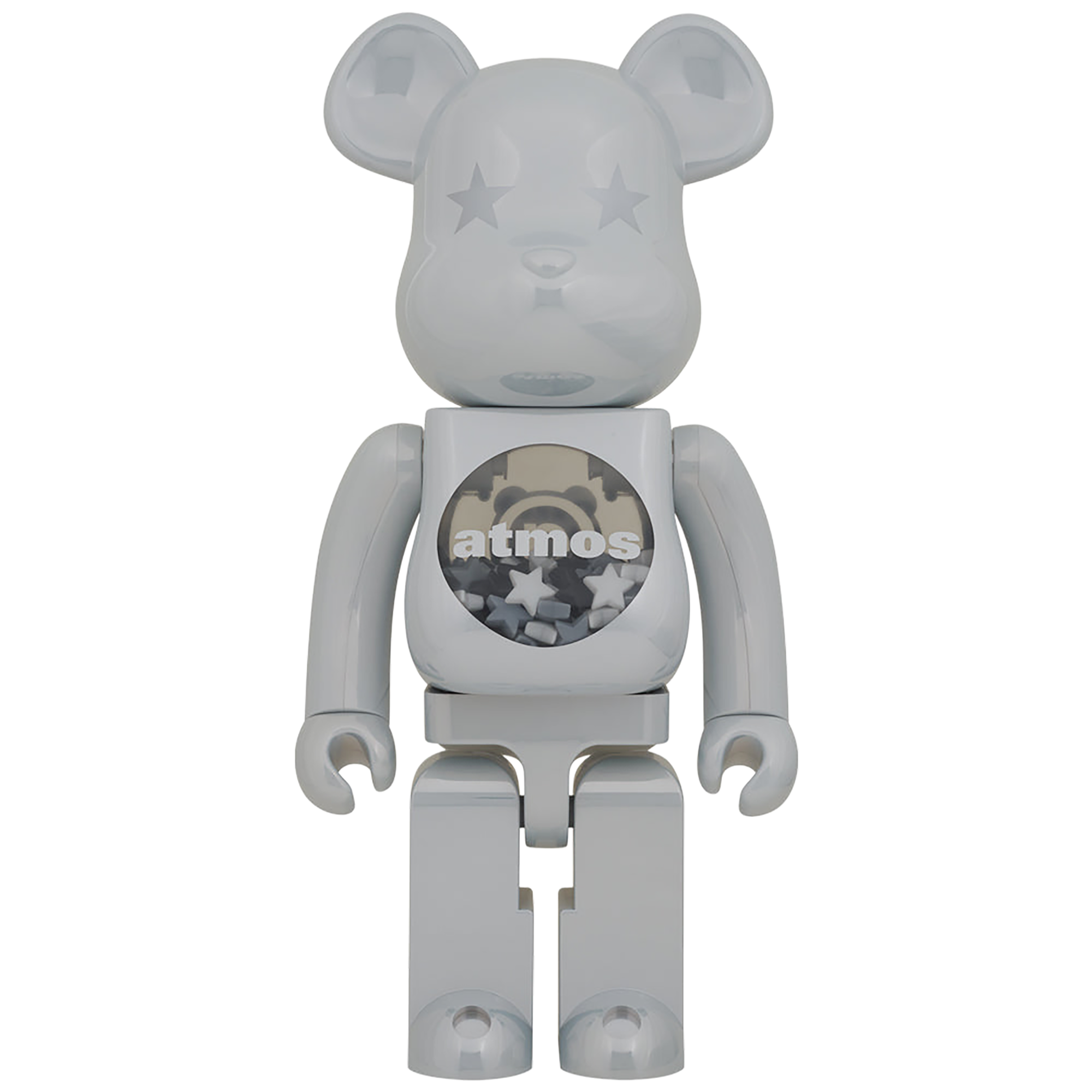 BE@RBRICK atmos WHITE CHROME Ver. 1000％