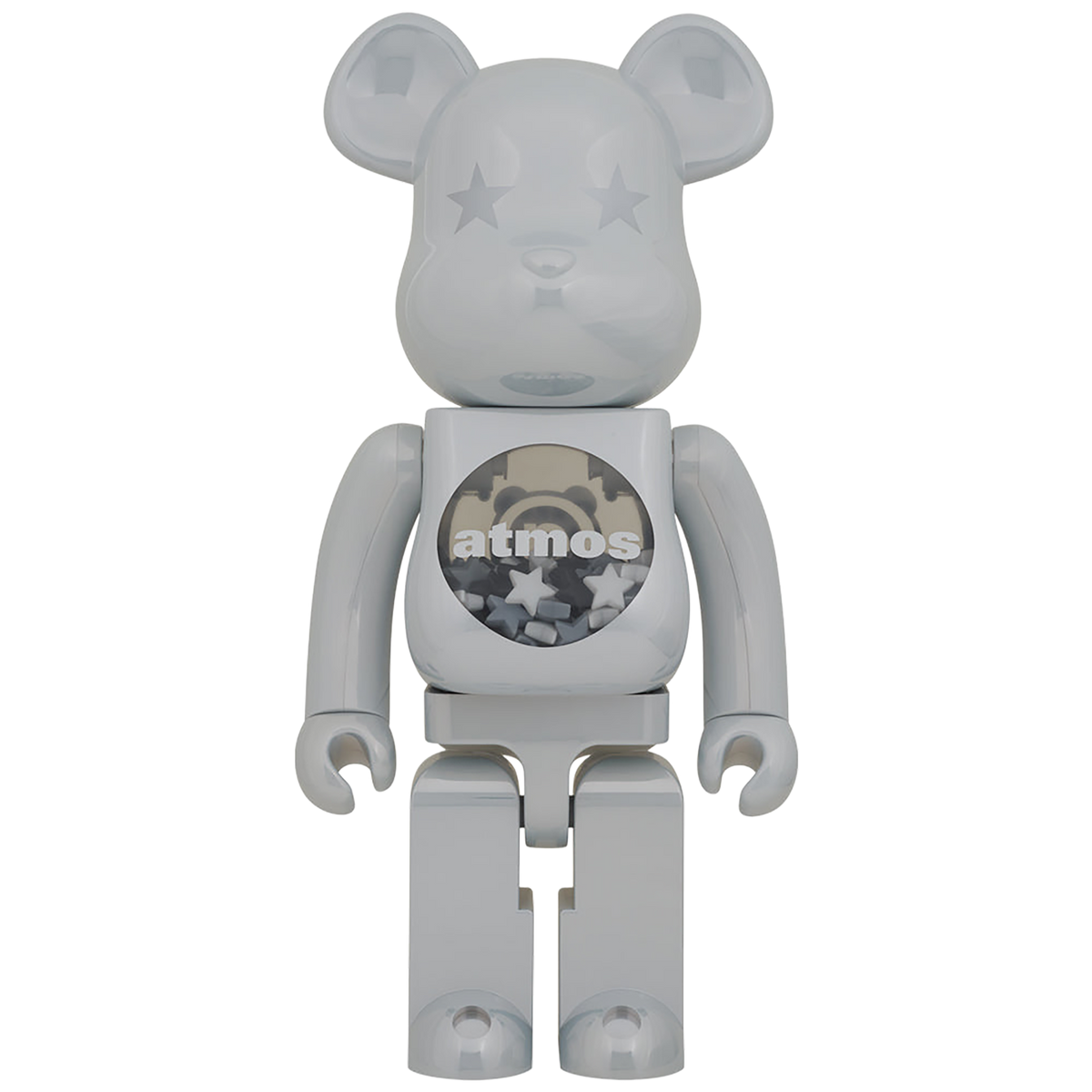 BE@RBRICK atmos WHITE CHROME Ver. 1000％