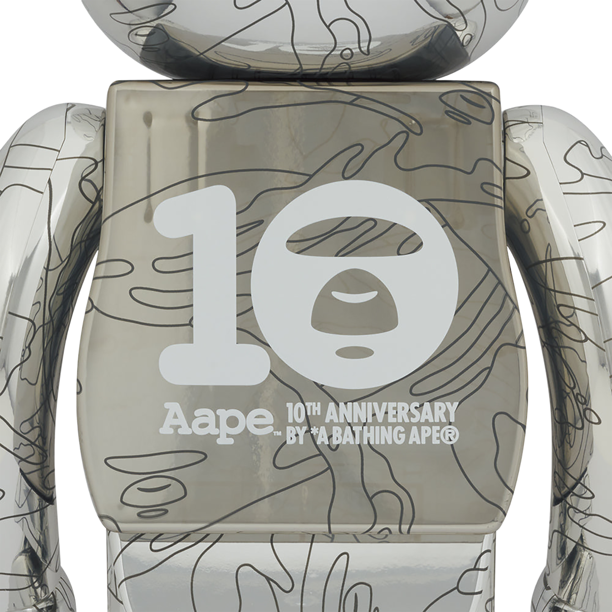 BE@RBRICK AAPE BY A BATHING APE(R) 十周年纪念 1000%