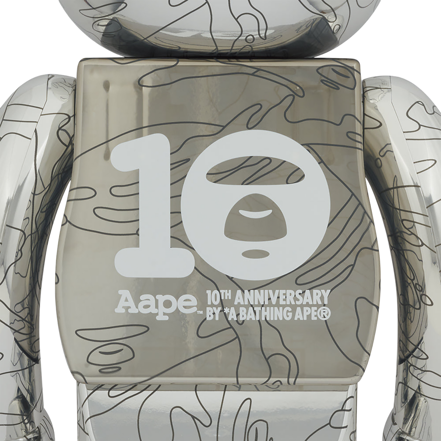 BE@RBRICK AAPE BY A BATHING APE(R) 十周年纪念 1000%