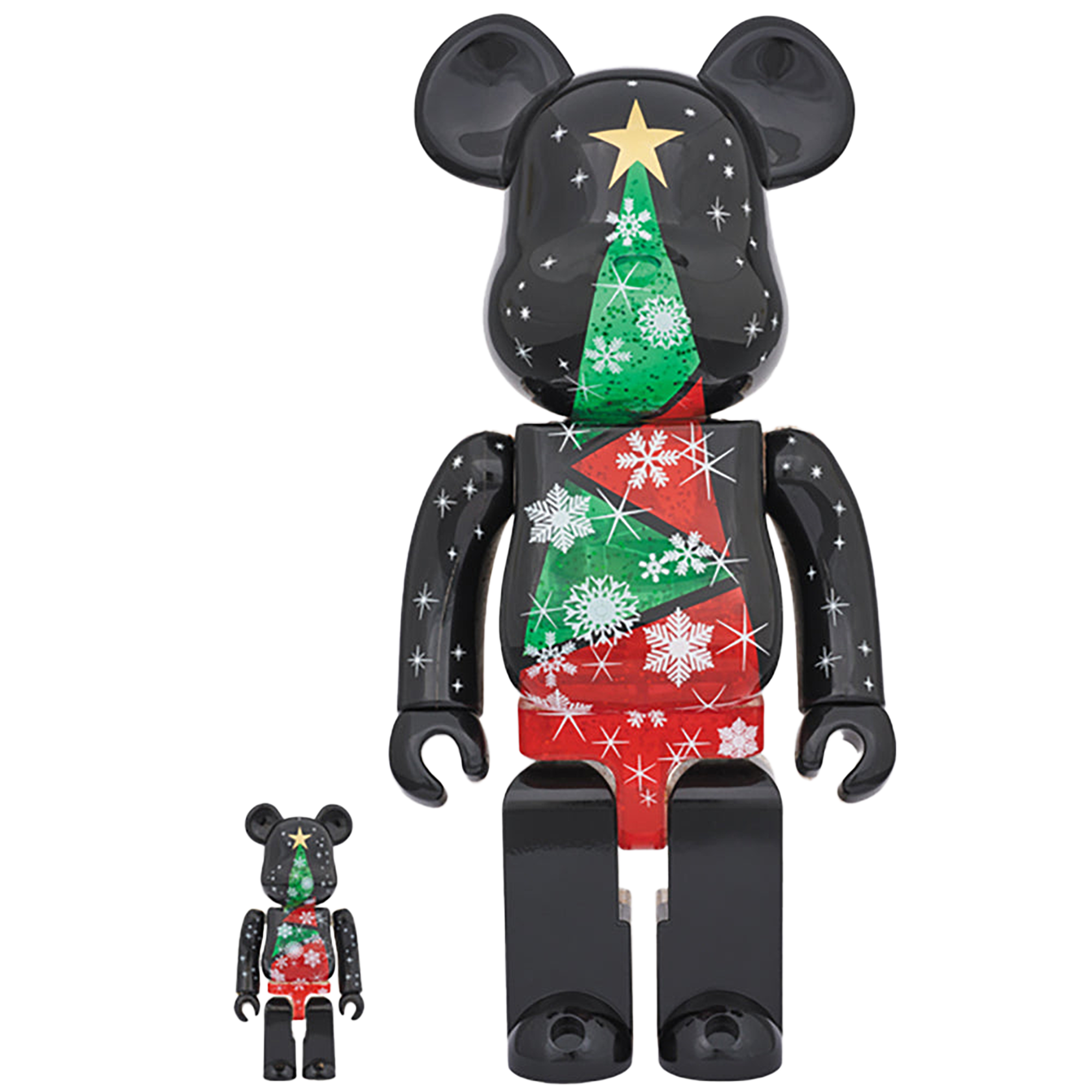 2017 Xmas BE@RBRICK 100％ & 400％セット Stained-glass tree Ver.2
