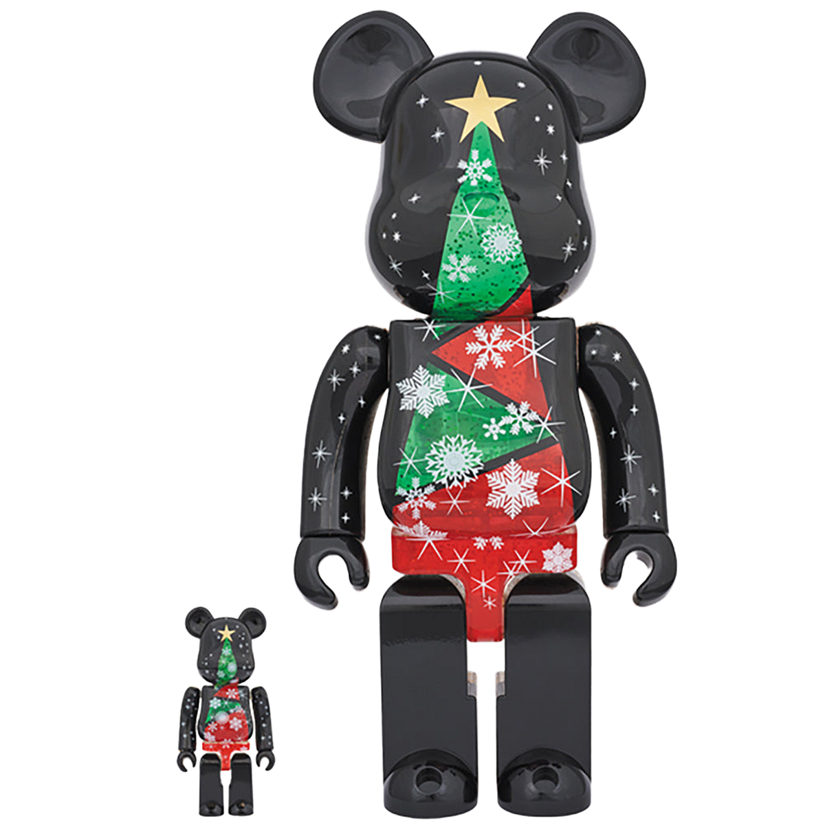 2017 Xmas BE@RBRICK 100％ & 400％セット Stained-glass tree Ver.2