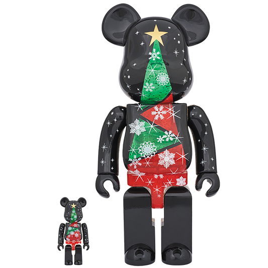 2017 Xmas BE@RBRICK 100％ & 400％セット Stained-glass tree Ver.2