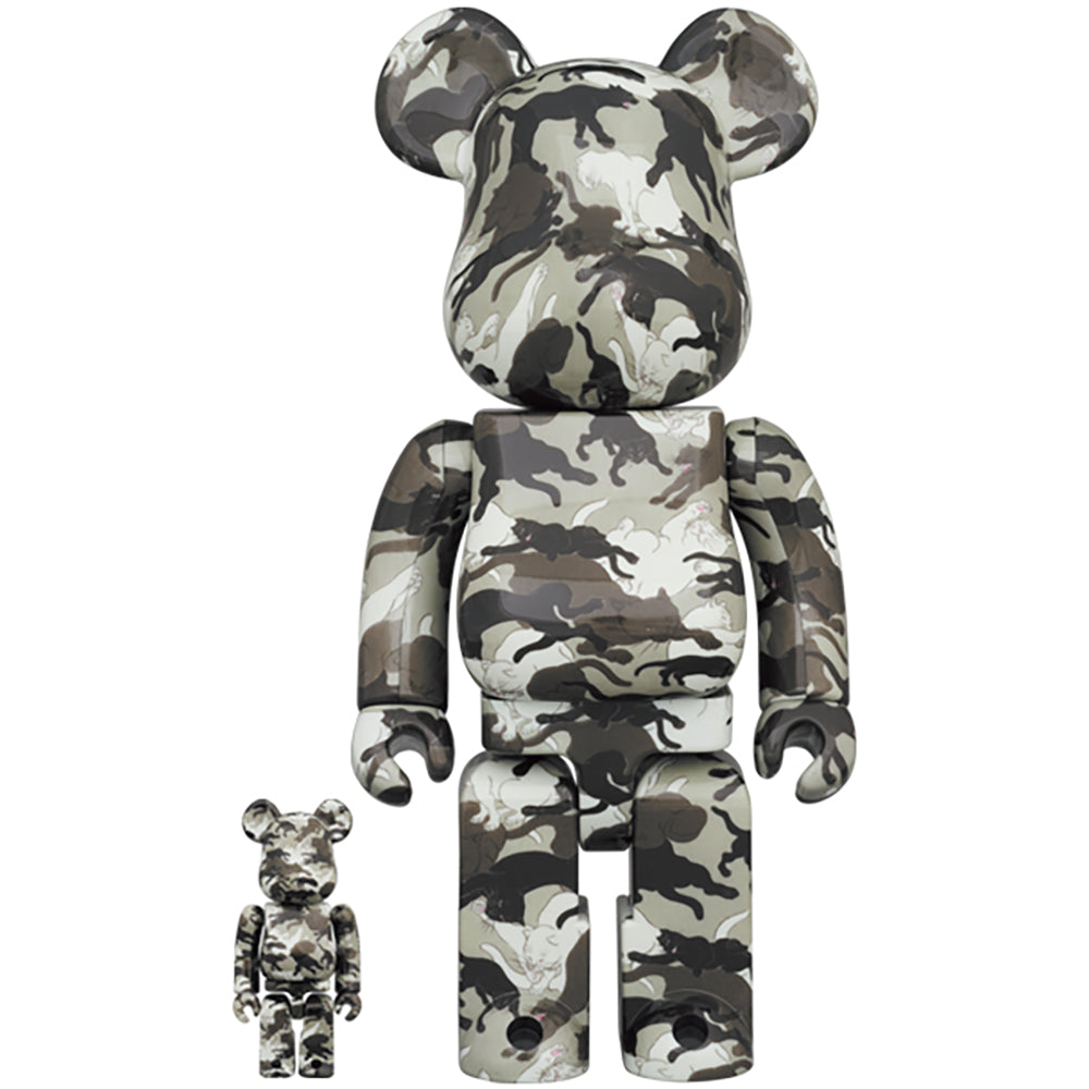 BE@RBRICK 石川真澄「猫しぐさ 名採模様」 100％ & 400％_0