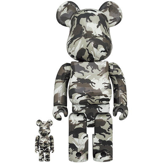 BE@RBRICK 石川真澄「猫しぐさ 名採模様」 100％ & 400％