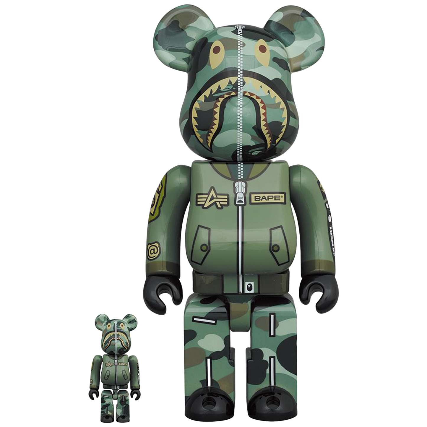 BE@RBRICK BAPE (R) × ALPHA 100％ & 400％