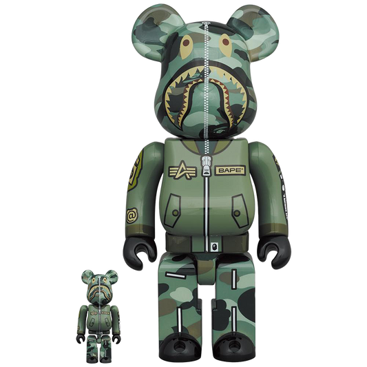 BE@RBRICK BAPE (R) × ALPHA 100% & 400%