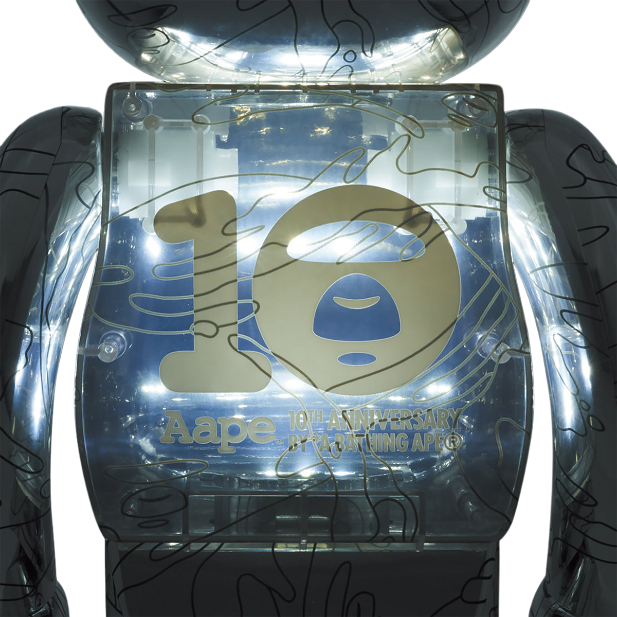 BE@RBRICK AAPE BY A BATHING APE(R) 十周年纪念 1000%