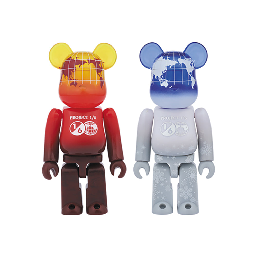 BE@RBRICK EARTH（VOLCANO RED / SNOW WHITE）100％_0