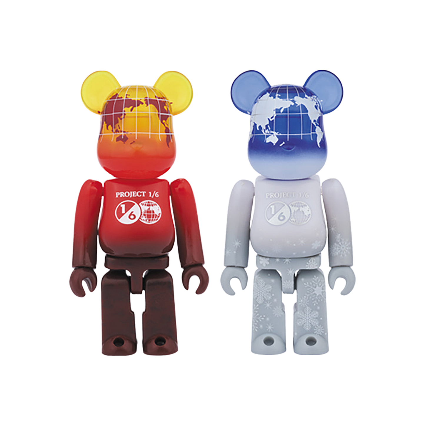 BE@RBRICK EARTH（VOLCANO RED / SNOW WHITE）100％