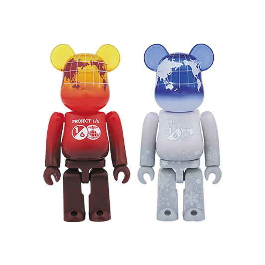 BE@RBRICK EARTH（VOLCANO RED / SNOW WHITE）100％