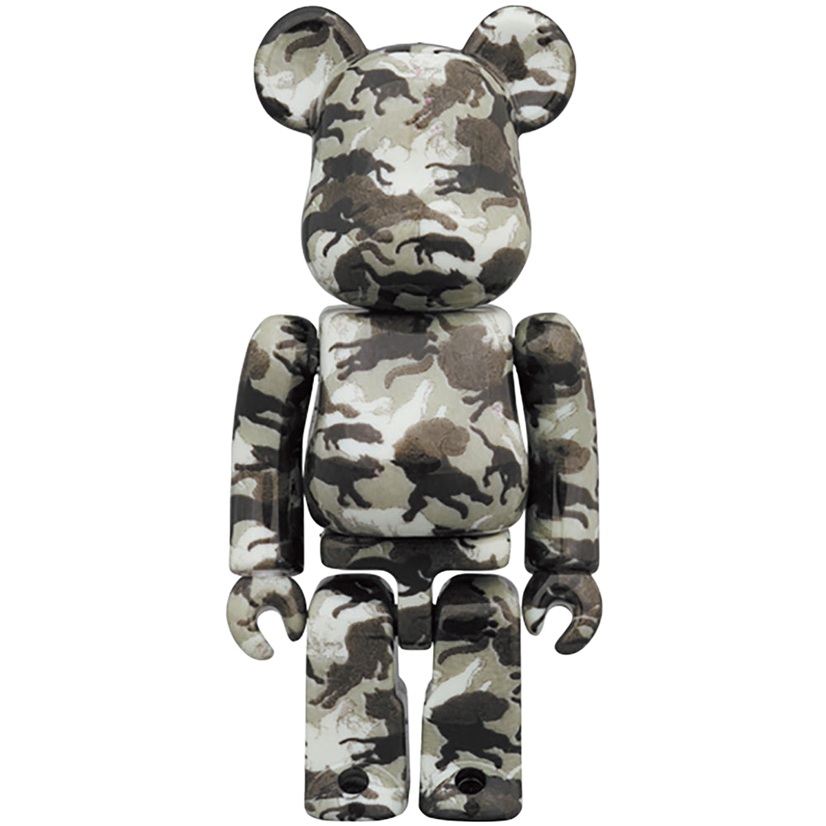 BE@RBRICK 石川真澄「猫しぐさ 名採模様」 100％ & 400％