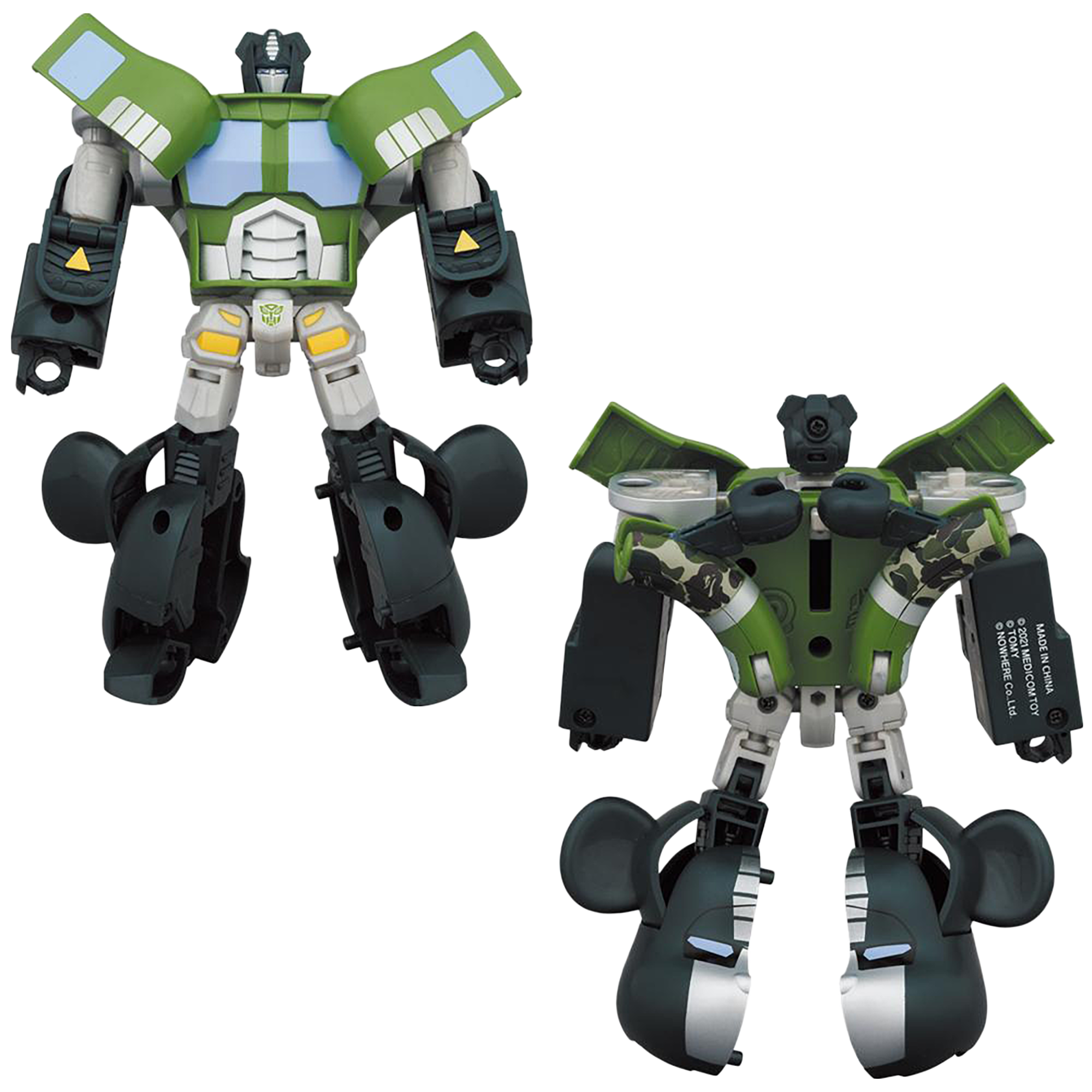 BE@RBRICK × TRANSFORMERS OPTIMUS PRIME BAPE(R) GREEN