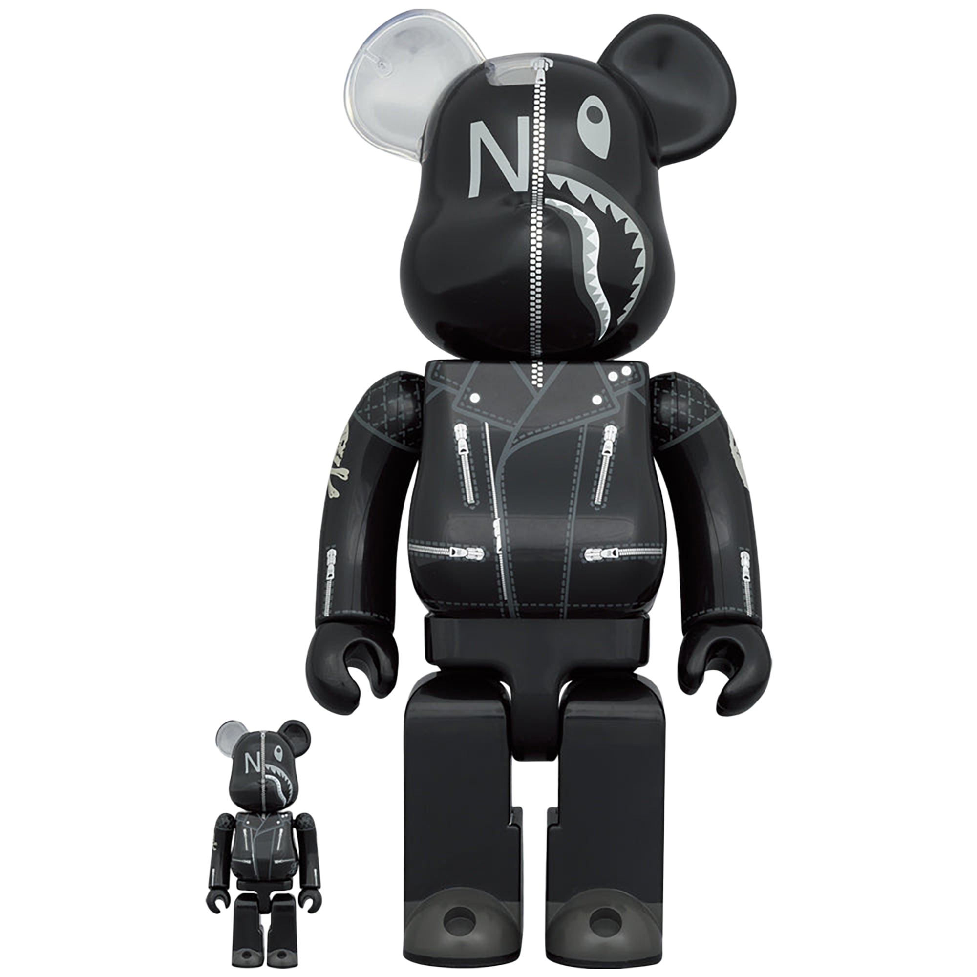 A BATHING APE(R) × NEIGHBORHOOD(R) BE@RBRICK 100％ & 400％