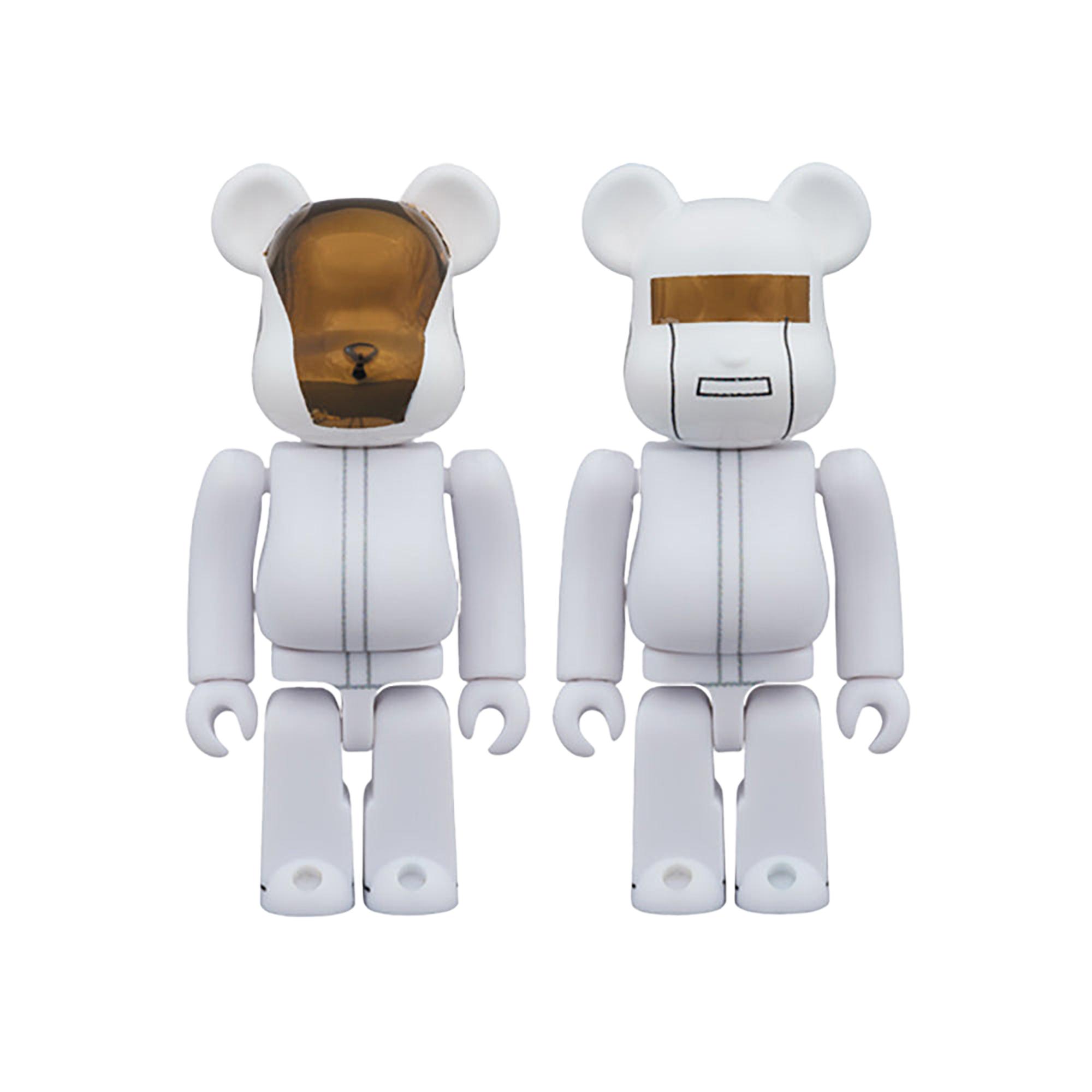 BE@RBRICK DAFT PUNK （WHITE SUITS Ver.） 2 PACK GUY-MANUEL de HOMEM-CHRISTO／ THOMAS BANGALTER 100％