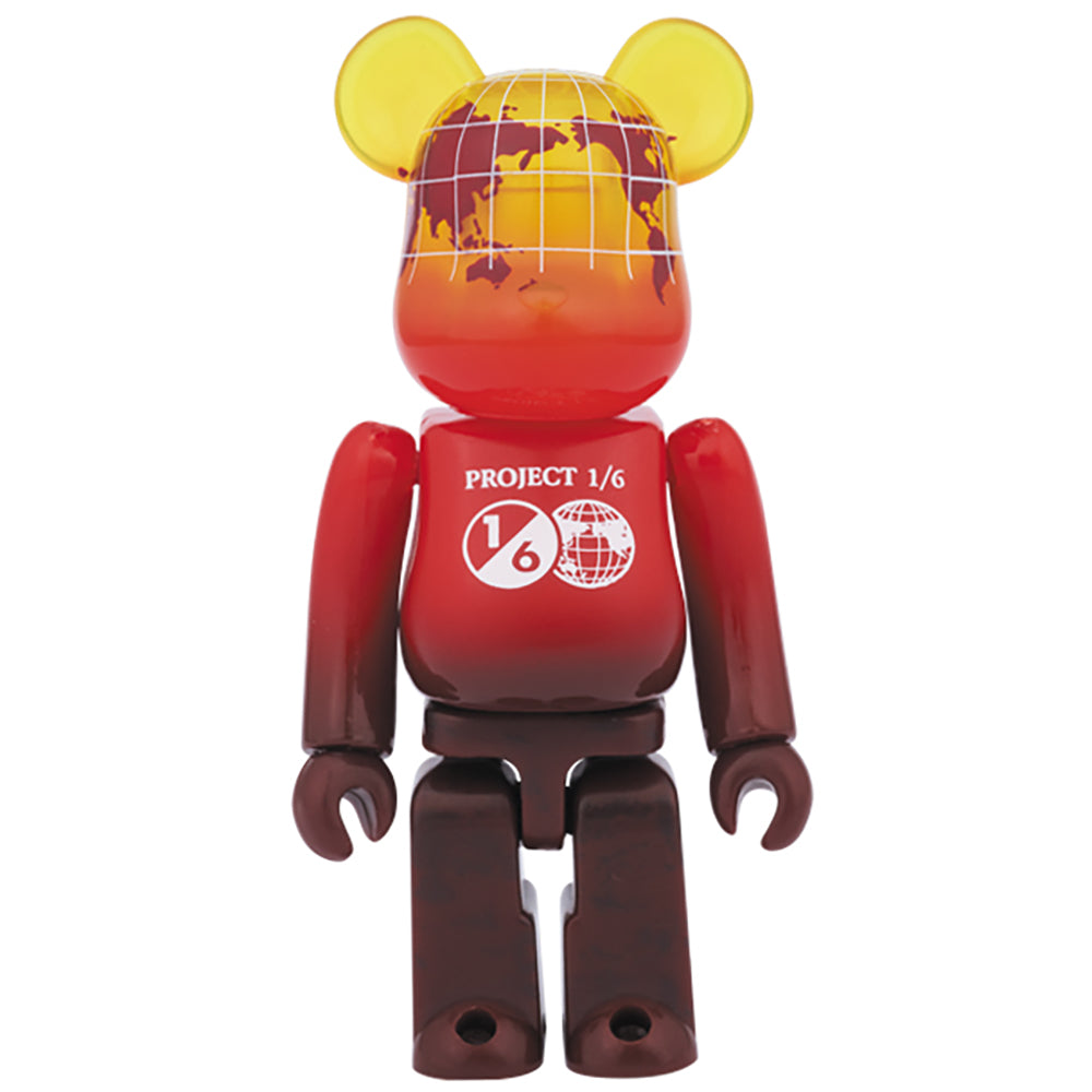 BE@RBRICK EARTH（VOLCANO RED / SNOW WHITE）100％_1