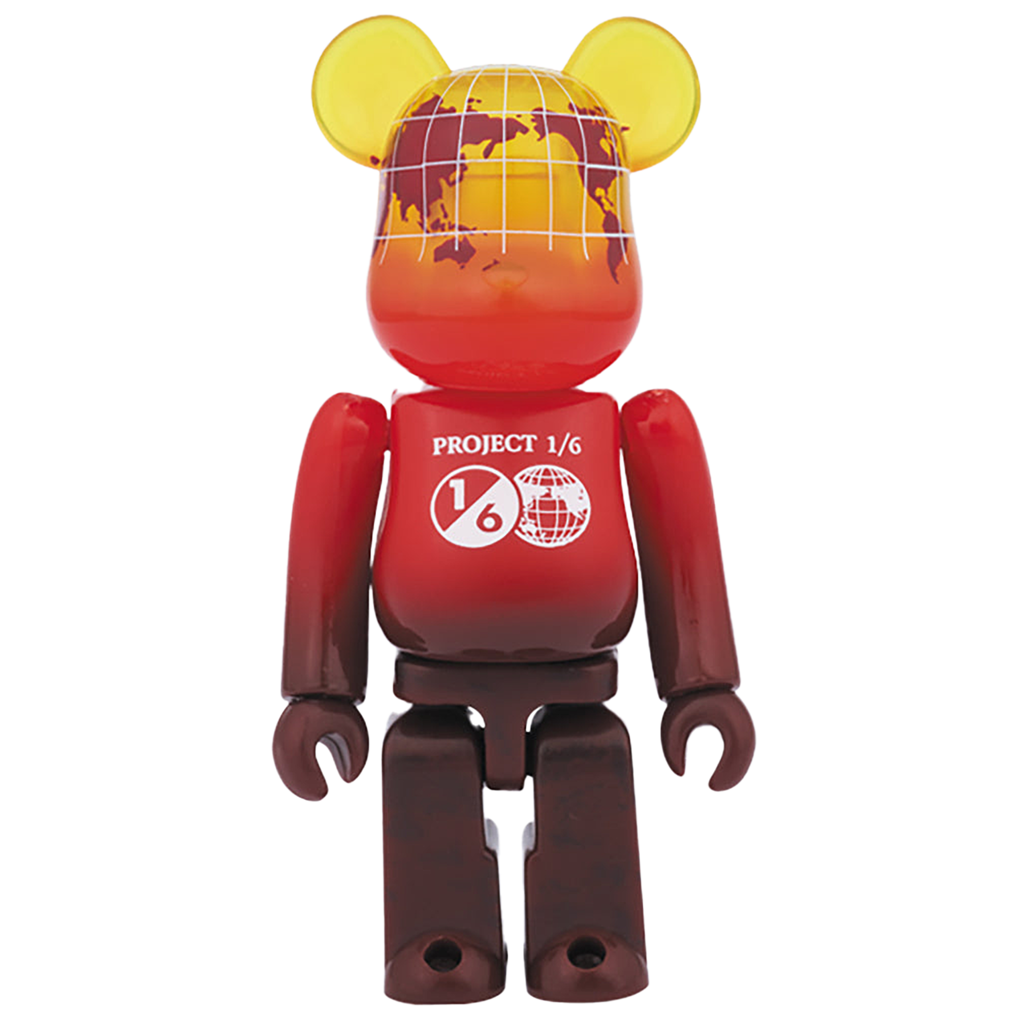 BE@RBRICK EARTH（VOLCANO RED / SNOW WHITE）100％