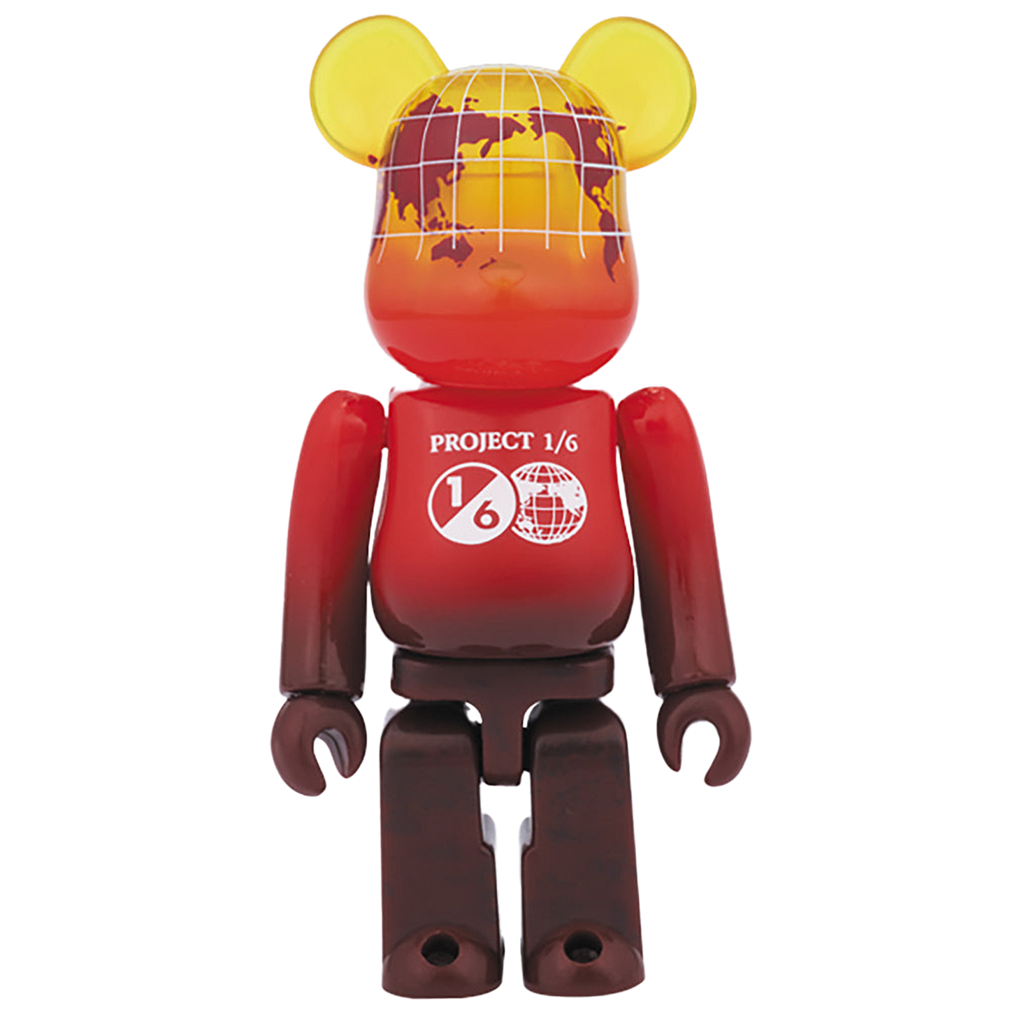 BE@RBRICK EARTH（VOLCANO RED / SNOW WHITE）100％