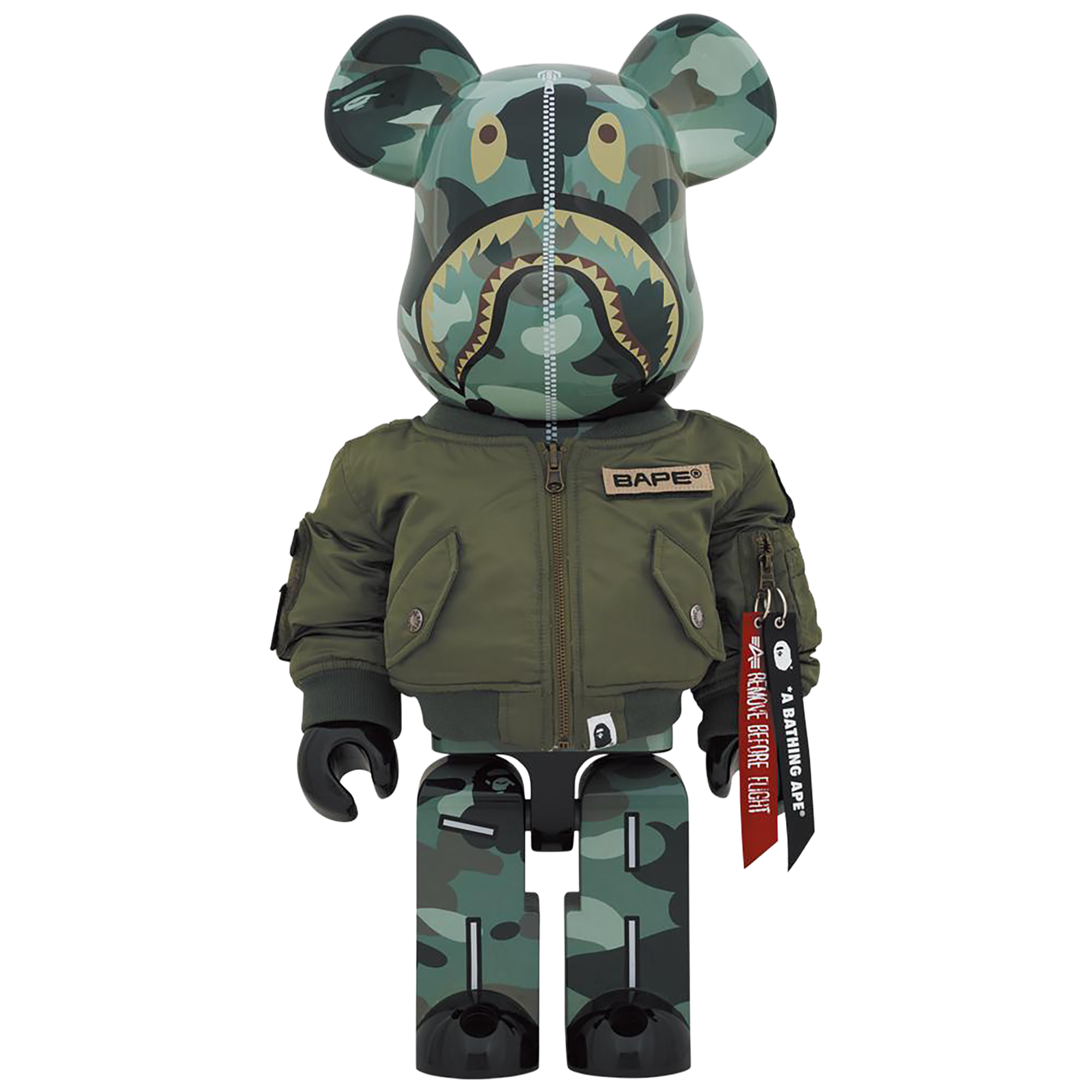 BE@RBRICK BAPE (R) × ALPHA 1000％