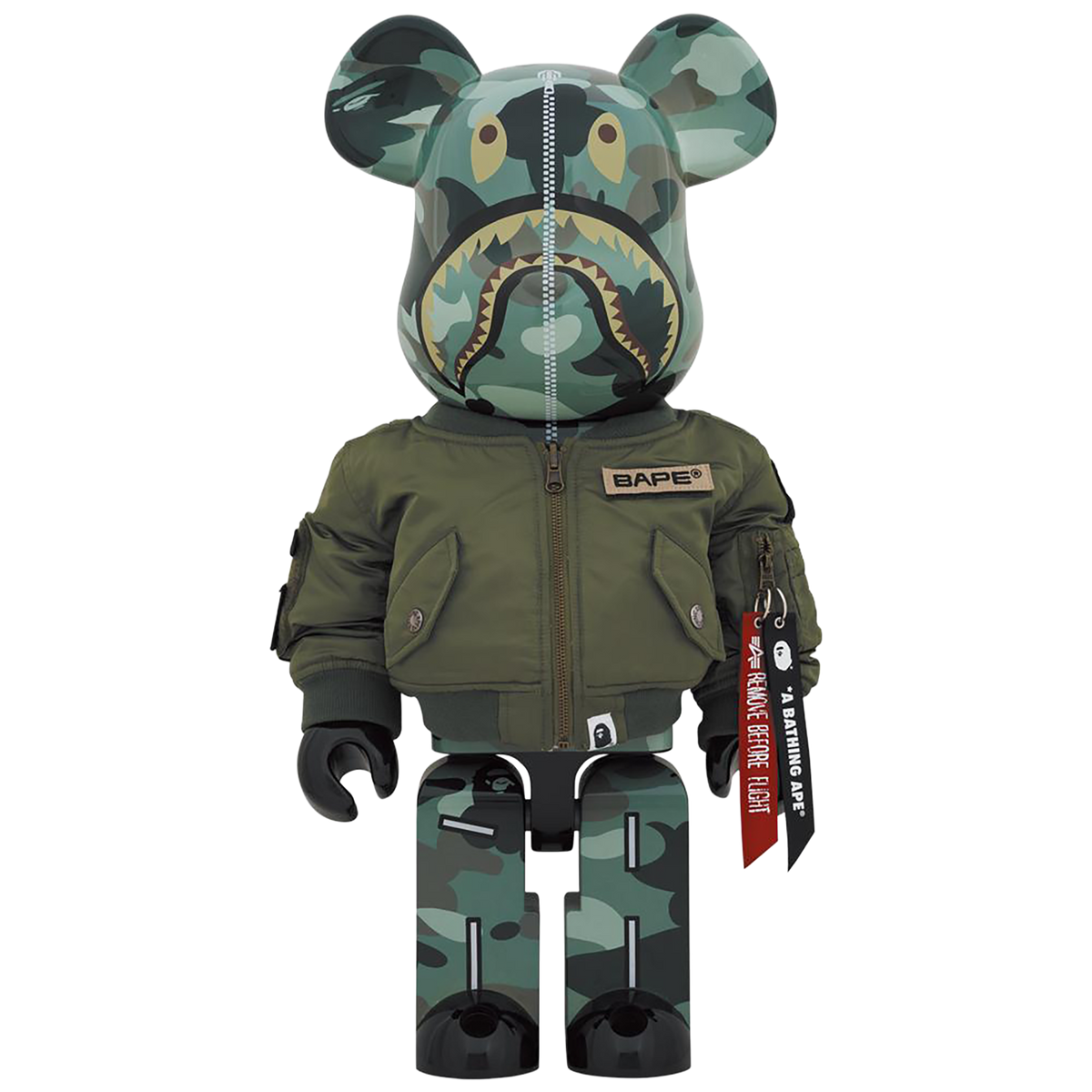 BE@RBRICK BAPE (R) × ALPHA 1000％