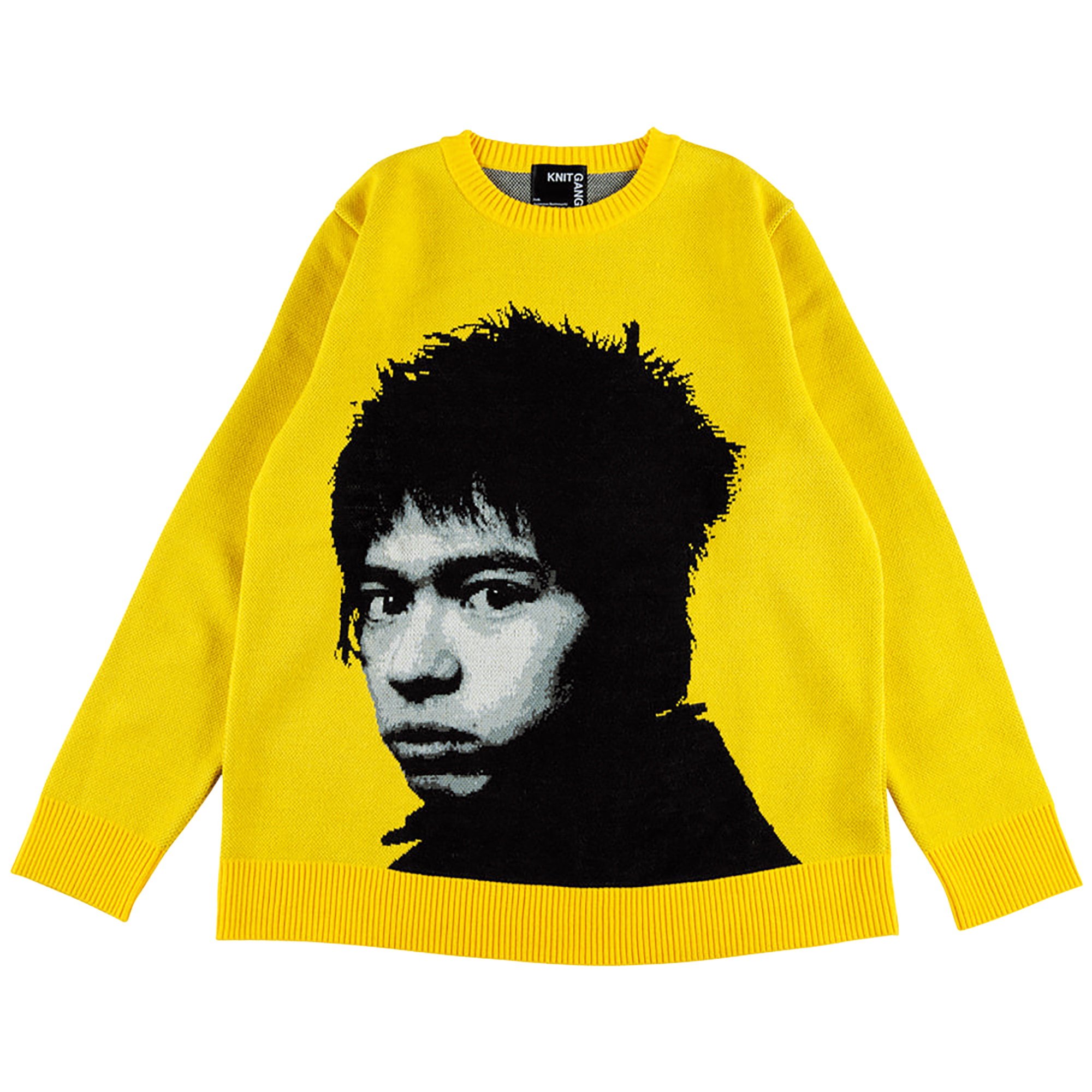 MLE × INU "Meshi Kuuna !" KNIT GANG COUNCIL CREW NECK SWEATER《Planned to be shipped in late August 2023 / Order period is until June 10》