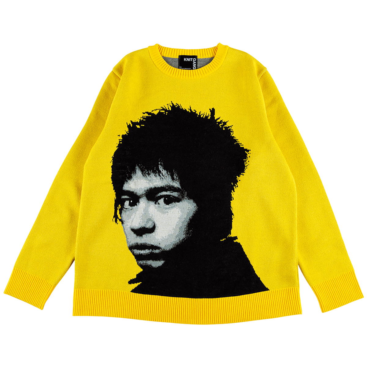 MLE × INU "Meshi Kuuna !" KNIT GANG COUNCIL CREW NECK SWEATER《Planned to be shipped in late August 2023 / Order period is until June 10》