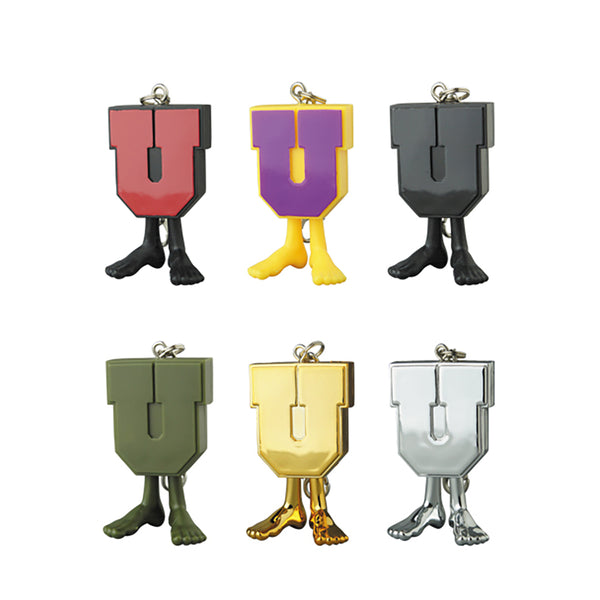 UNDEFEATED U-MAN KEYCHAIN BLACK×RED/PURPLE×YELLOW/BLACK/ OLIVE