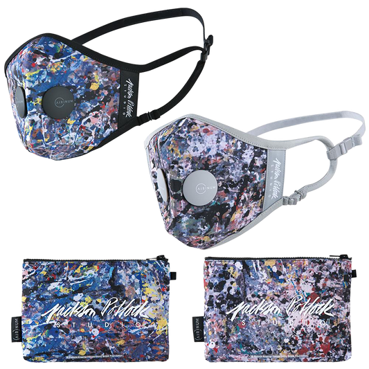AIRINUM URBAN AIR MASK 2.0 Jackson Pollock BLACK/GRAY