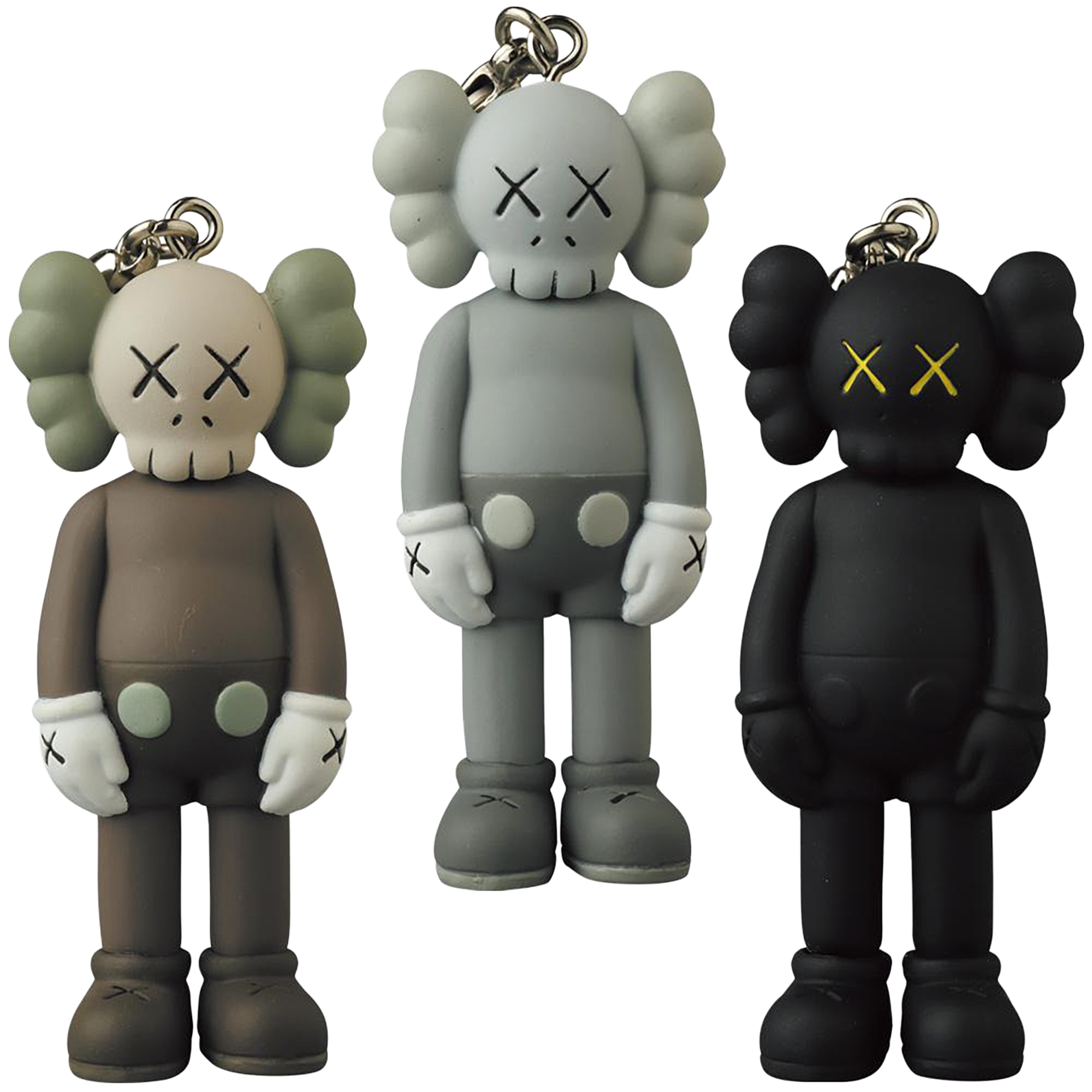 KAWS COMPANION KEYHOLDER BROWN/GREY/BLACK