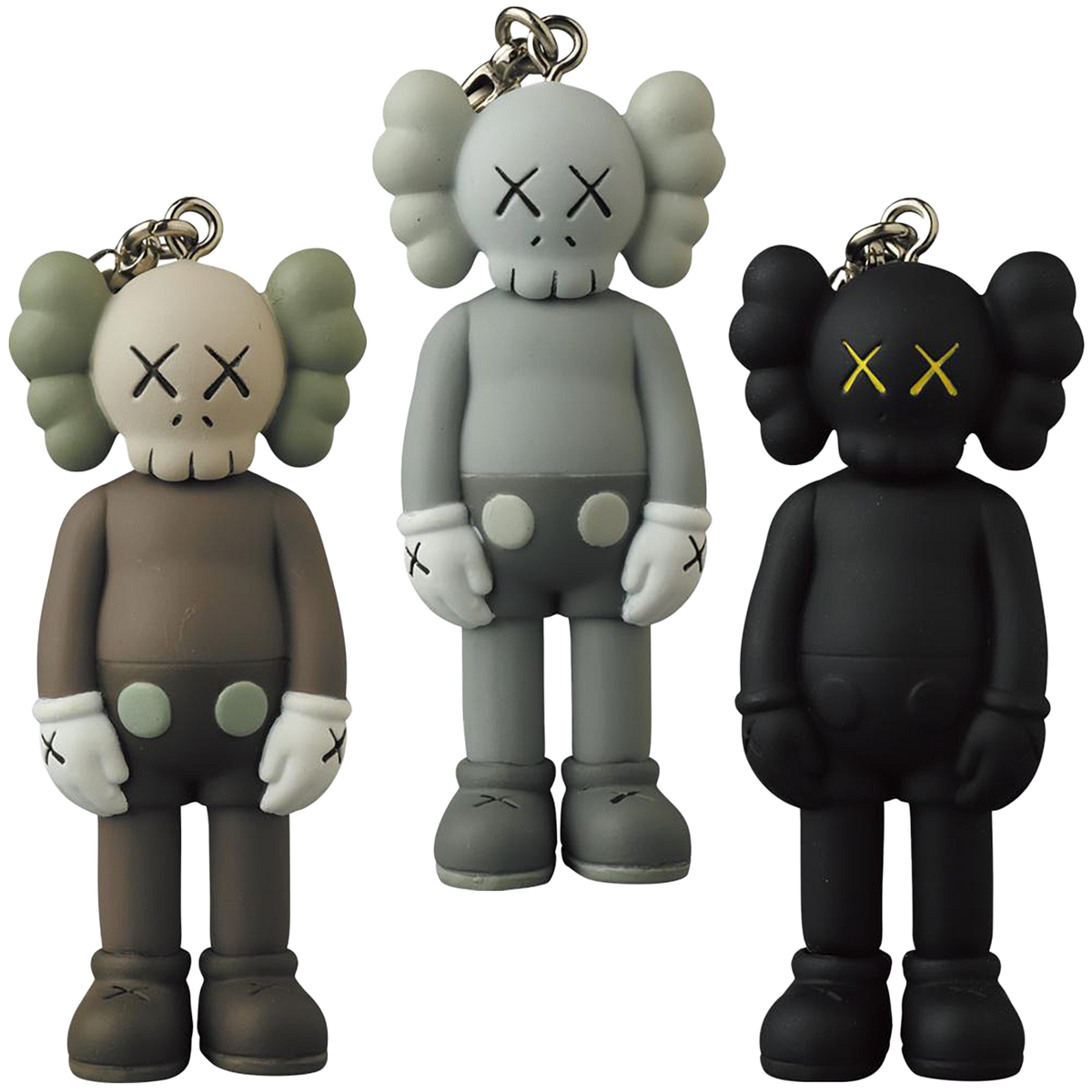 KAWS COMPANION KEYHOLDER BROWN/GREY/BLACK