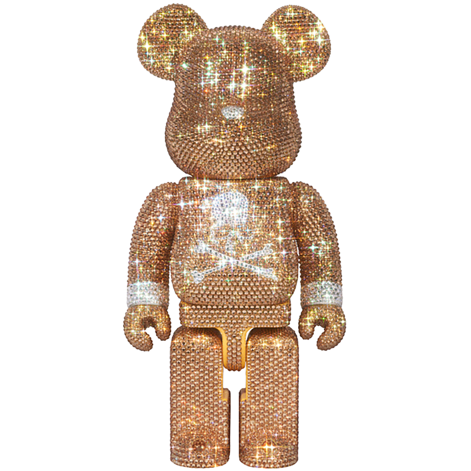 BE@RBRICK CRYSTAL DECORATE mastermind JAPAN GOLD & SILVER Ver. 400