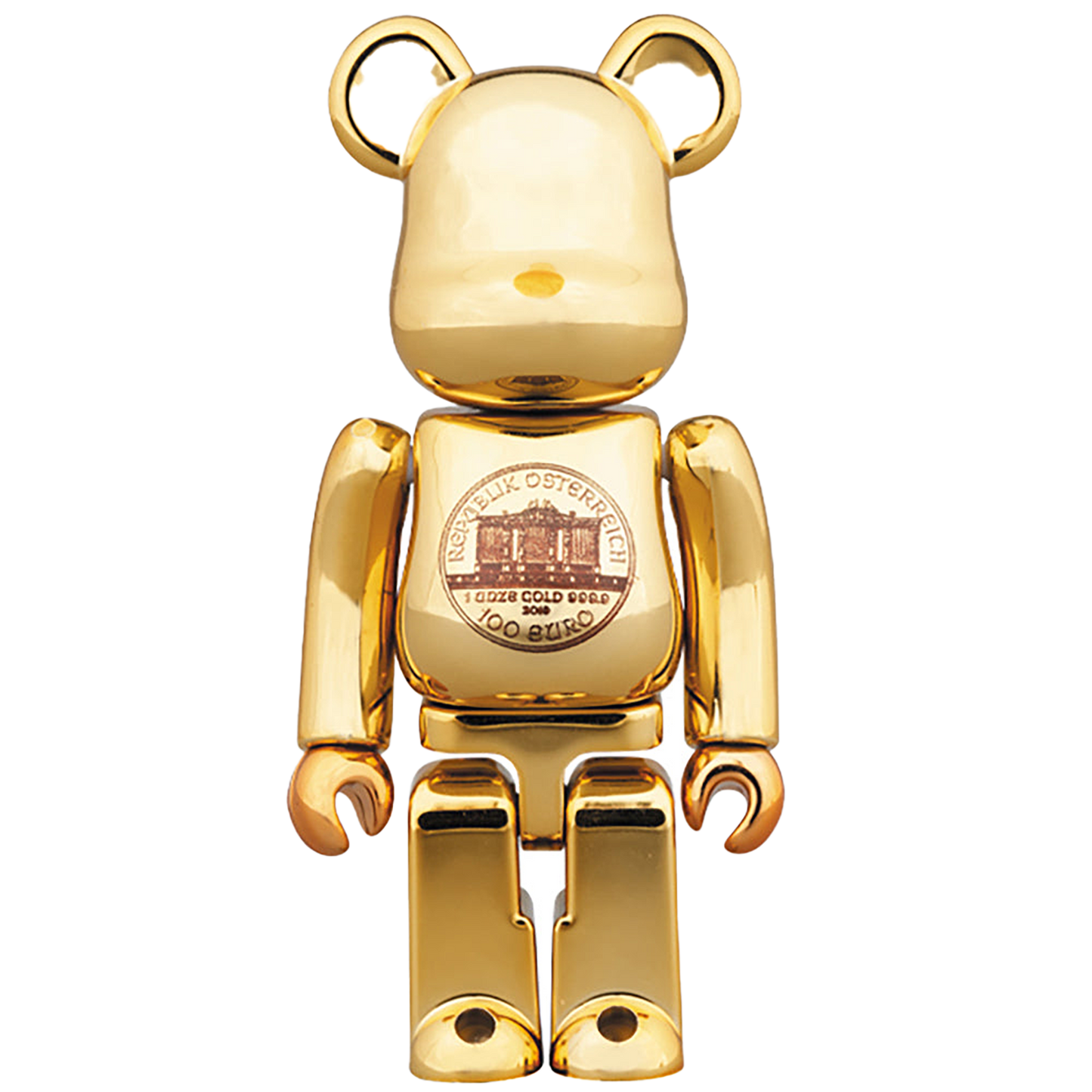 BE@RBRICK付きウィーン金貨 ハーモニー1/25 オンスコインペンダント