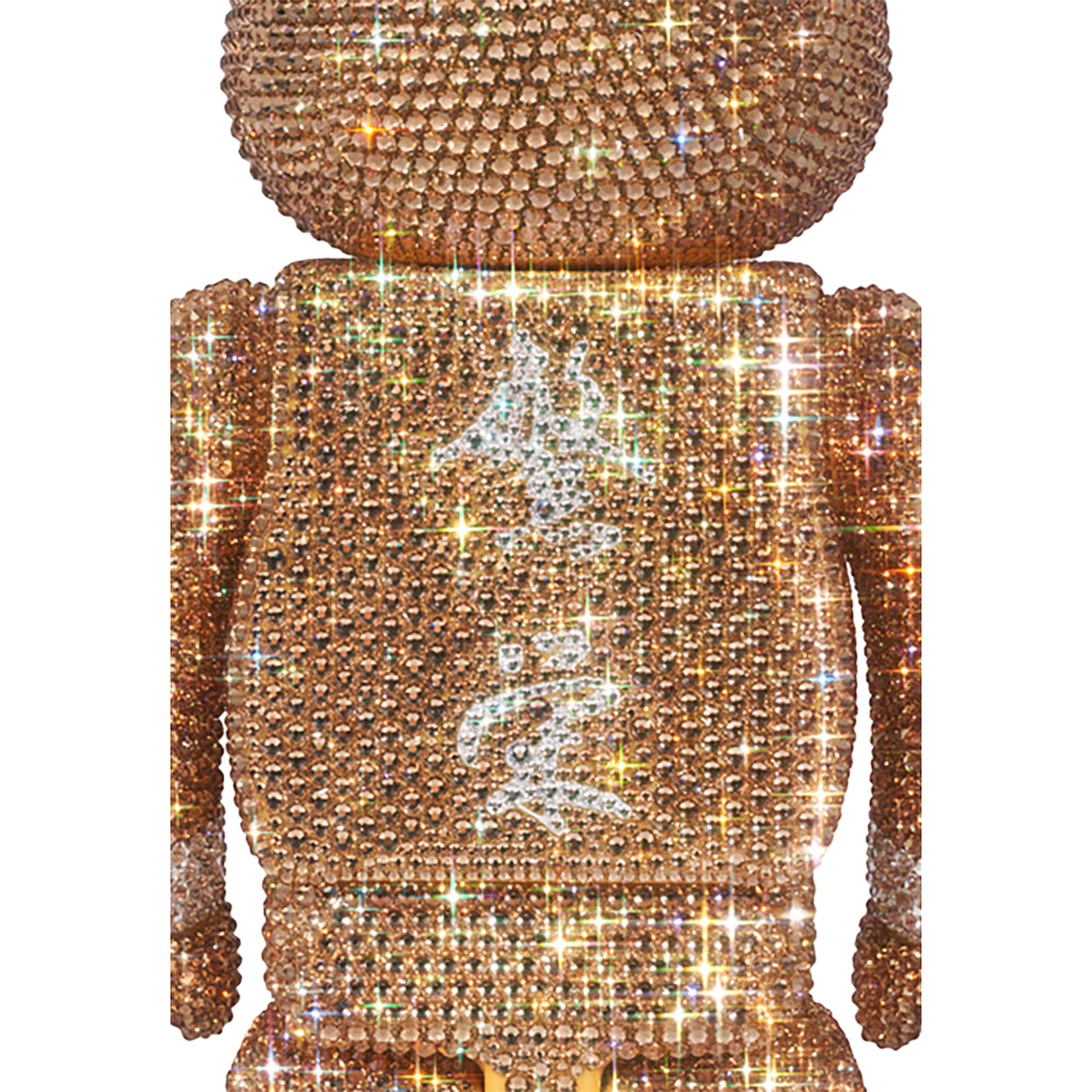 BE@RBRICK CRYSTAL DECORATE mastermind JAPAN GOLD & SILVER Ver. 400％