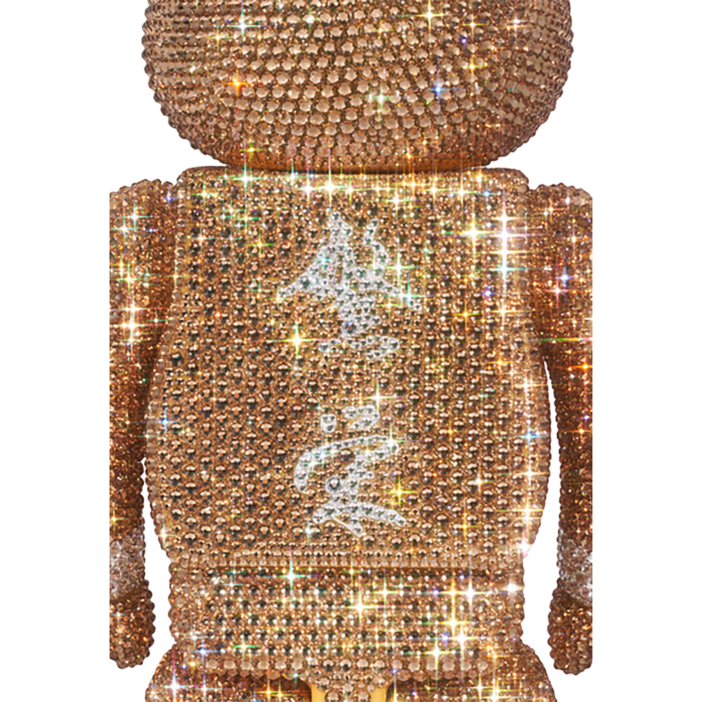 BE@RBRICK CRYSTAL DECORATE mastermind JAPAN GOLD & SILVER Ver. 400％