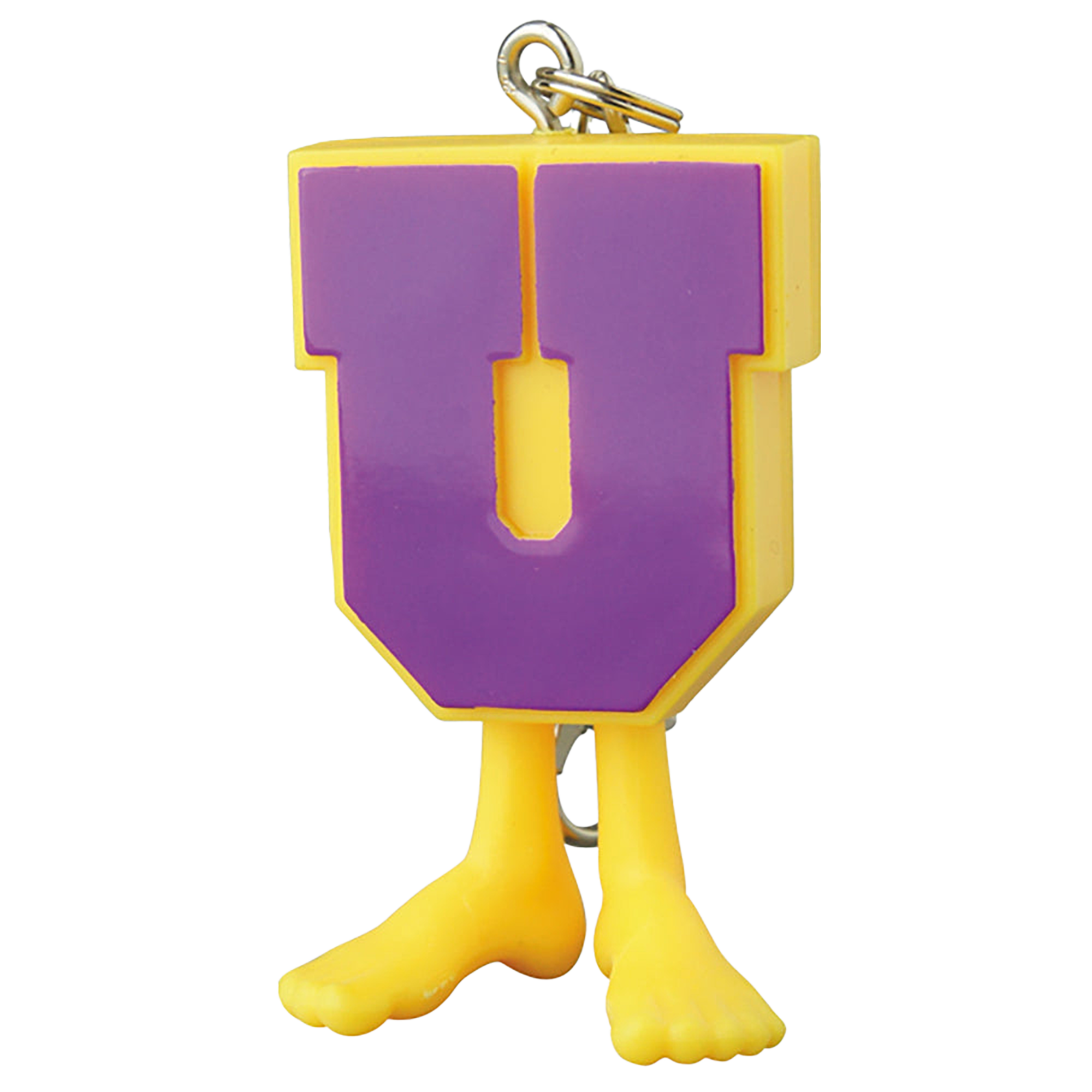 UNDEFEATED U-MAN KEYCHAIN BLACK×RED/PURPLE×YELLOW/BLACK/ OLIVE/GOLD CHROME/CHROME
