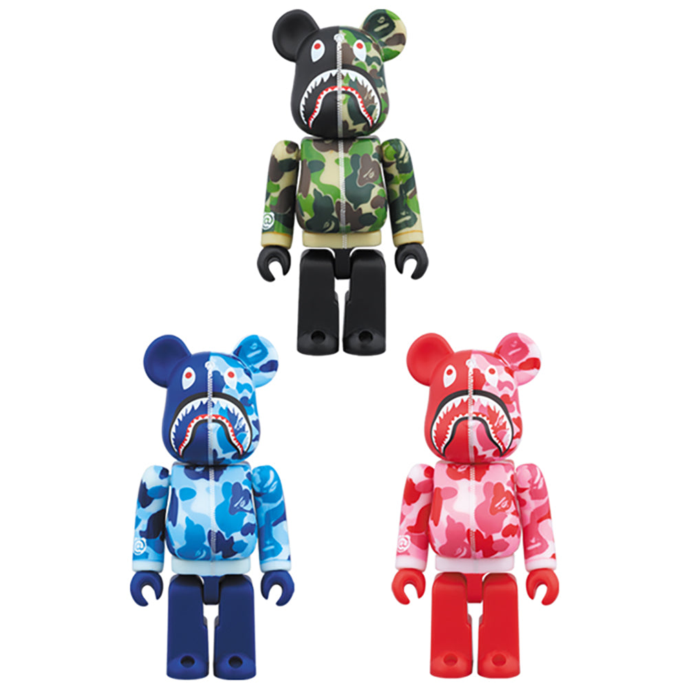 BAPE(R) CAMO SHARK BE@RBRICK 100％_0