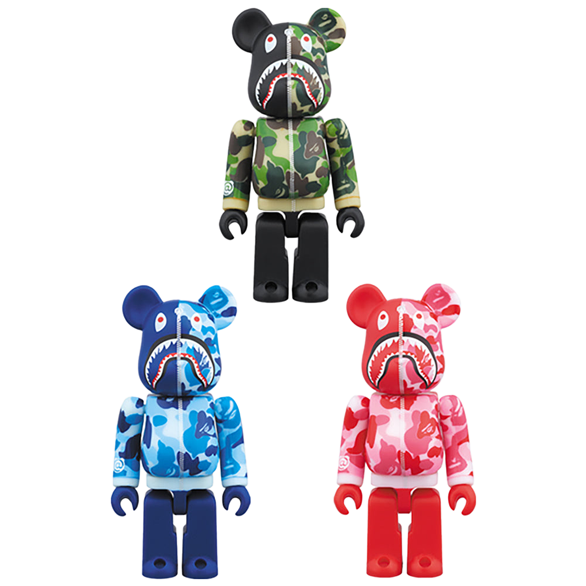 BAPE(R) CAMO SHARK BE@RBRICK 100％