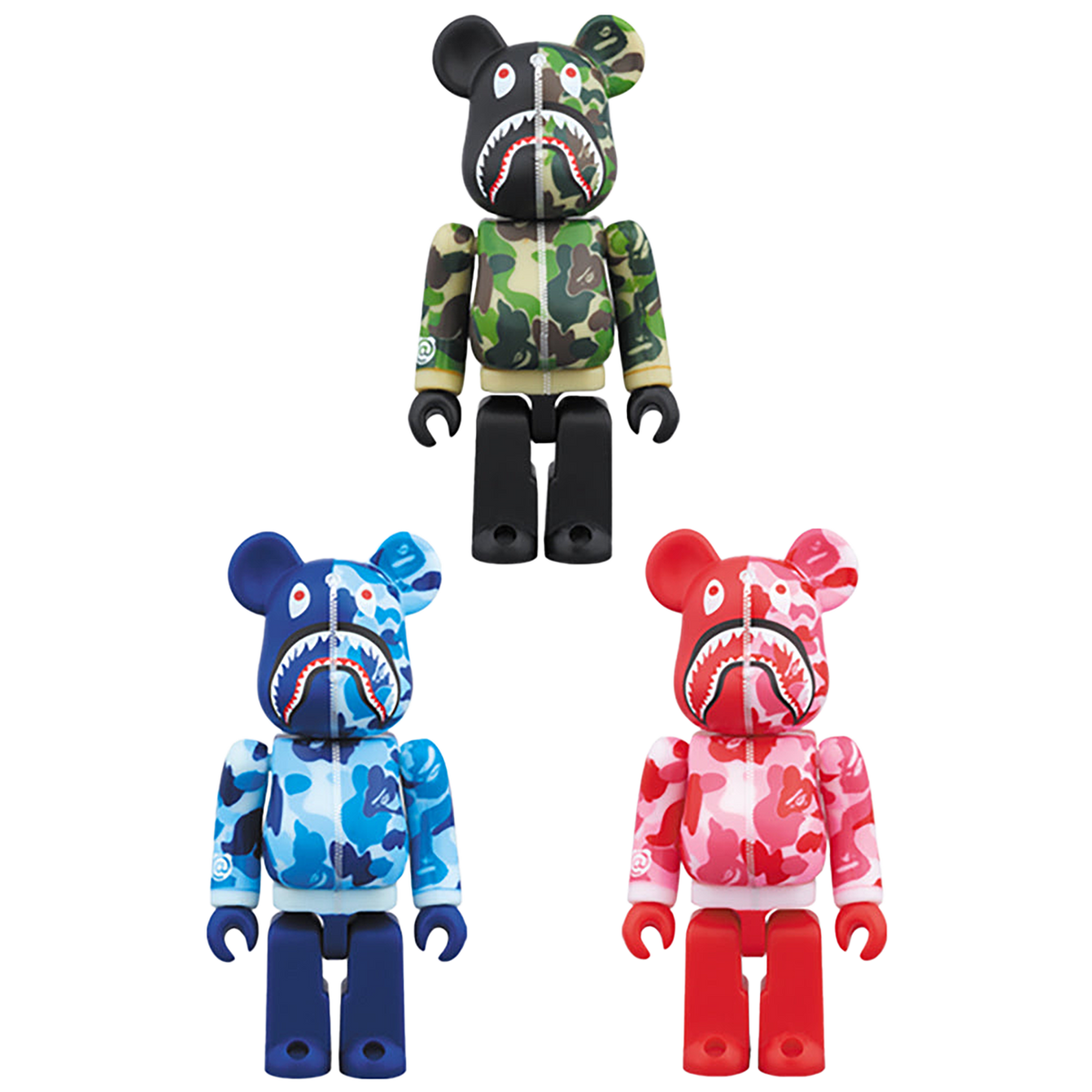 BAPE(R) CAMO SHARK BE@RBRICK 100％
