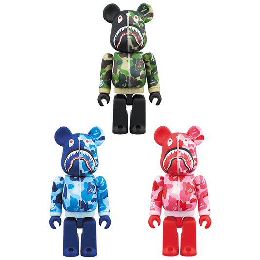 BAPE(R) CAMO SHARK BE@RBRICK 100％